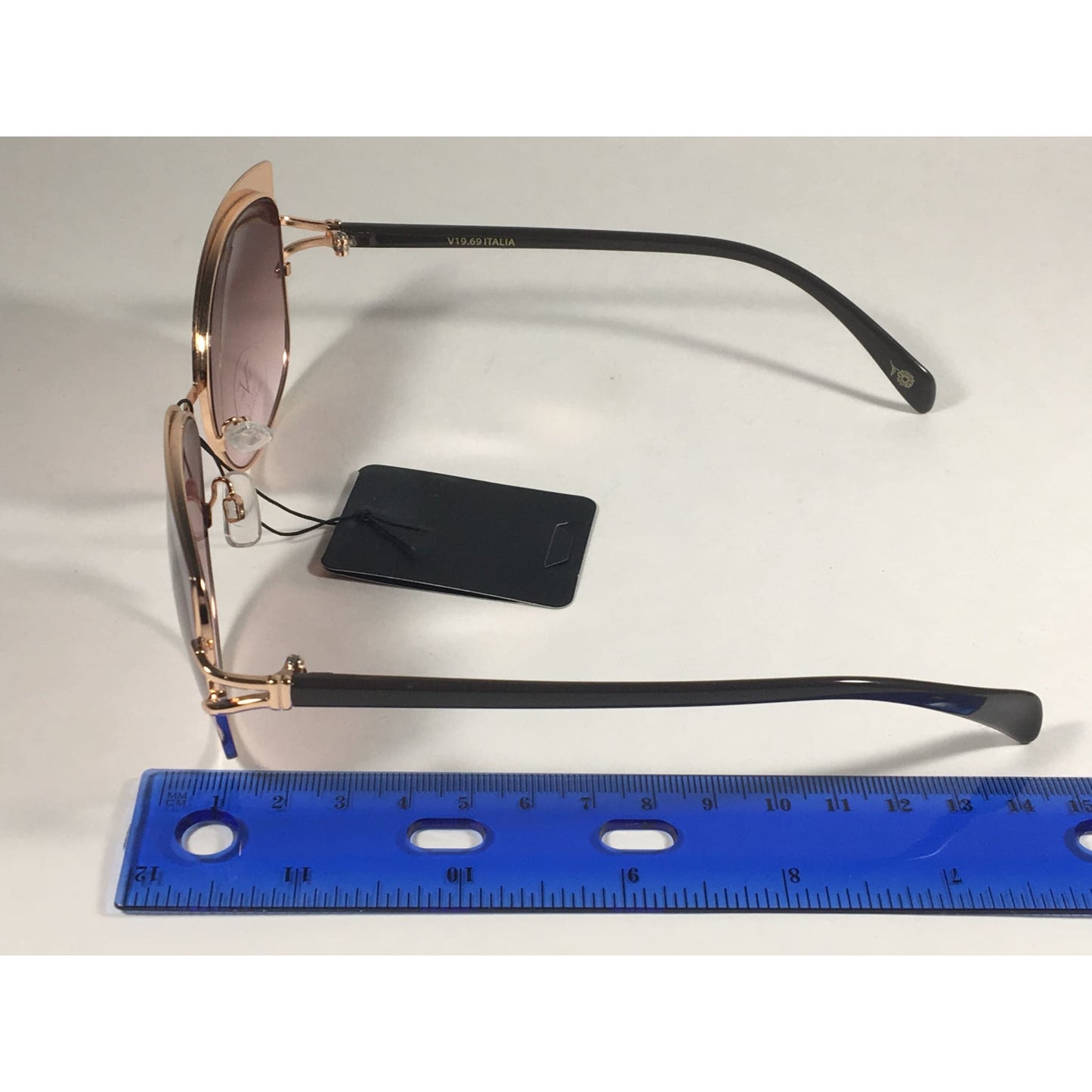 Versace 19V69 Italia Arianna Butterfly Sunglasses Brown With Rose Gold Metal With Brown Rose Lens - Sunglasses
