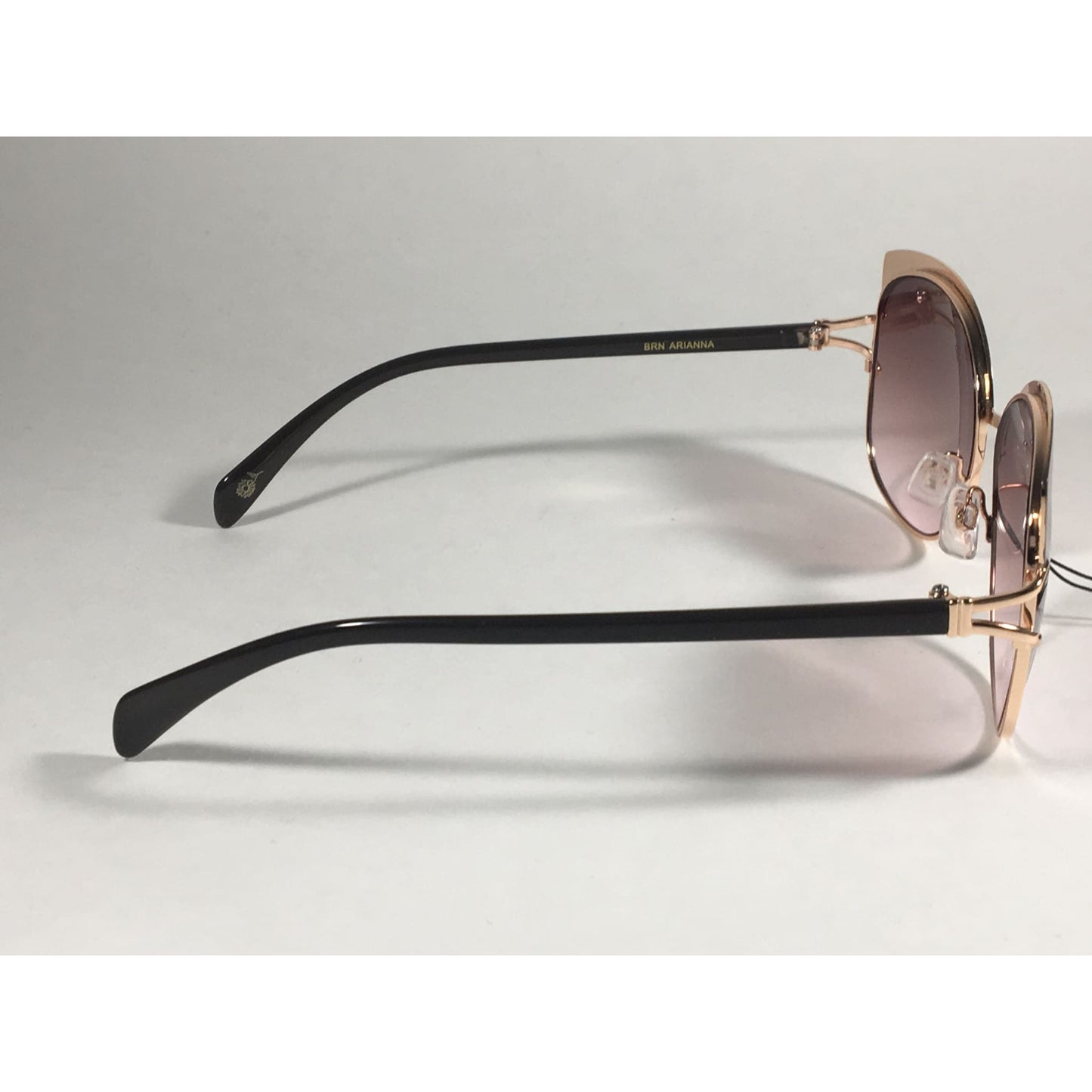 Versace 19V69 Italia Arianna Butterfly Sunglasses Brown With Rose Gold Metal With Brown Rose Lens - Sunglasses