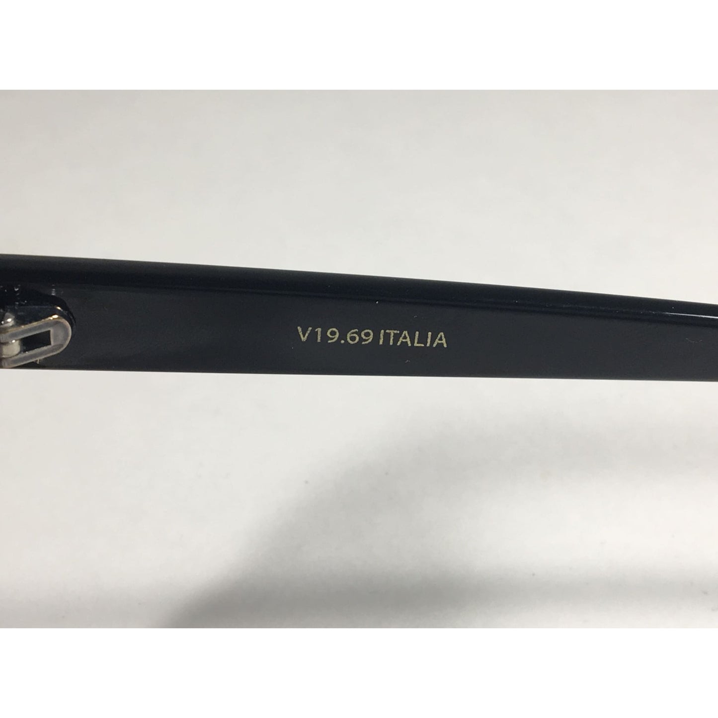 Versace 19V69 Italia Valentina Club Sunglasses Black Gold Horn Rim With Gray Lens - Sunglasses