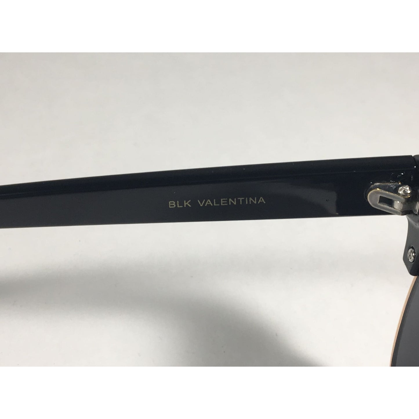 Versace 19V69 Italia Valentina Club Sunglasses Black Gold Horn Rim With Gray Lens - Sunglasses