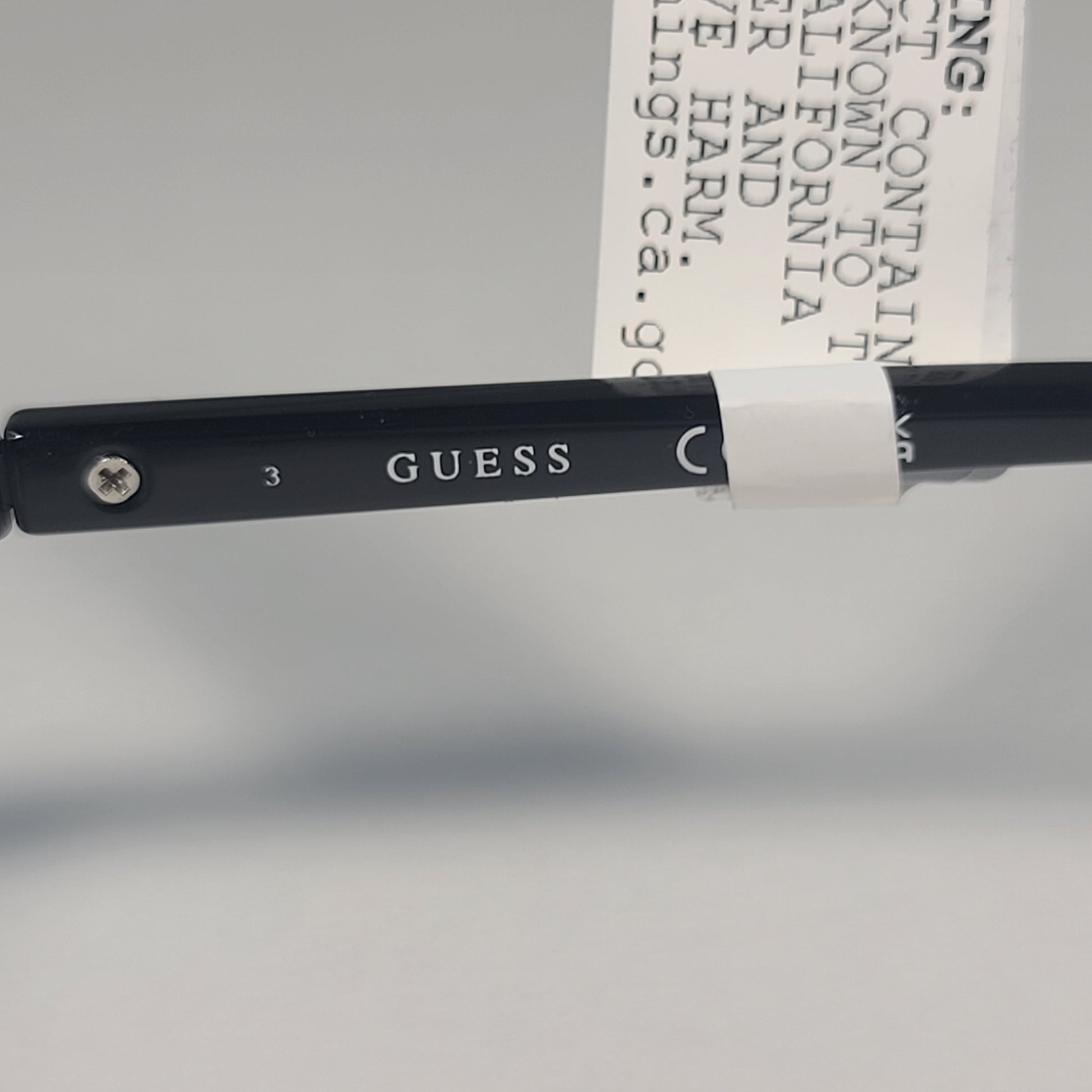 Guess Pilot Sunglasses Shiny Black Frame Gray Smoke Gradient Lens GF0221 01B - Sunglasses