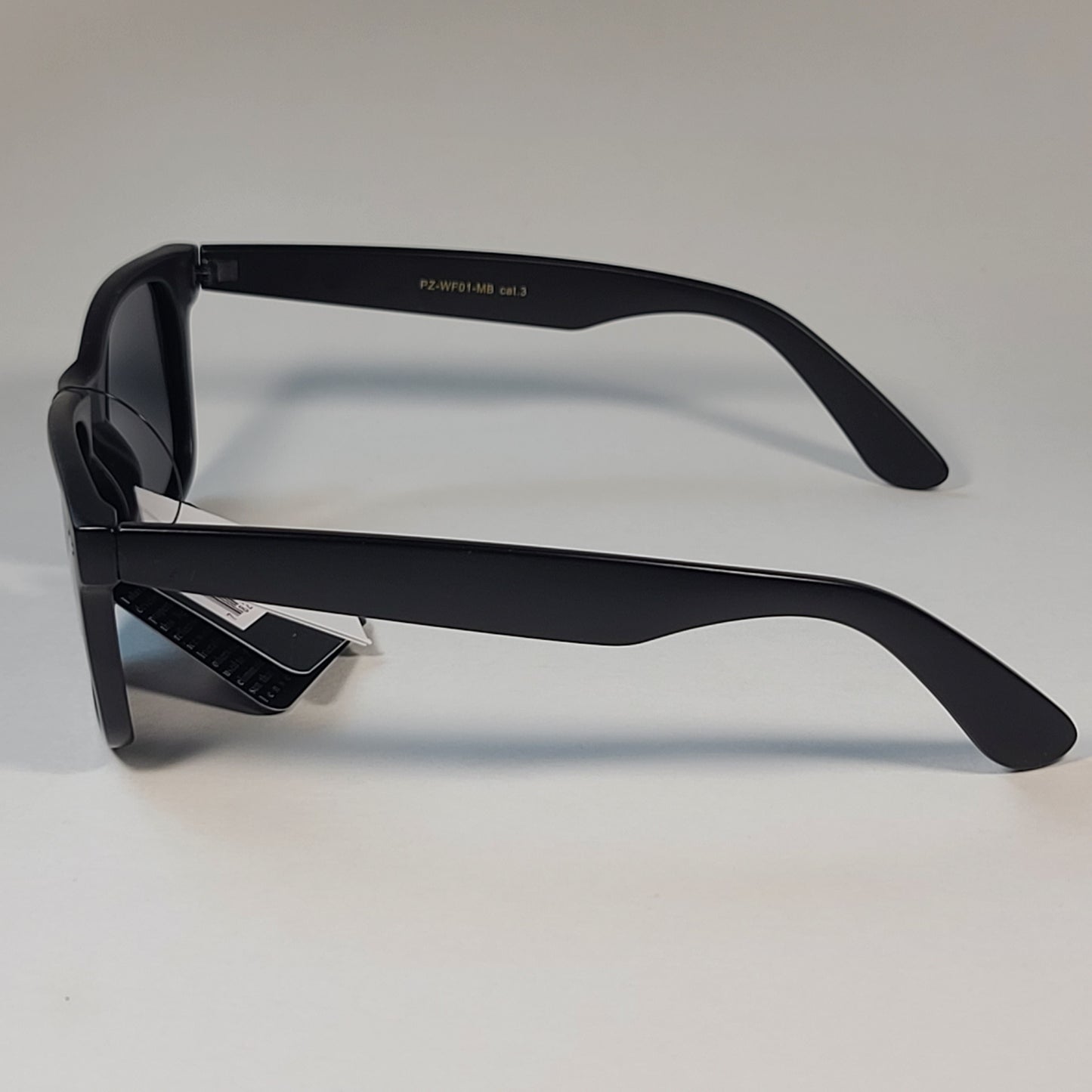 Mens Sunglasses Polarized WF Matte Black Plastic Square Style Retro Generic New - Sunglasses