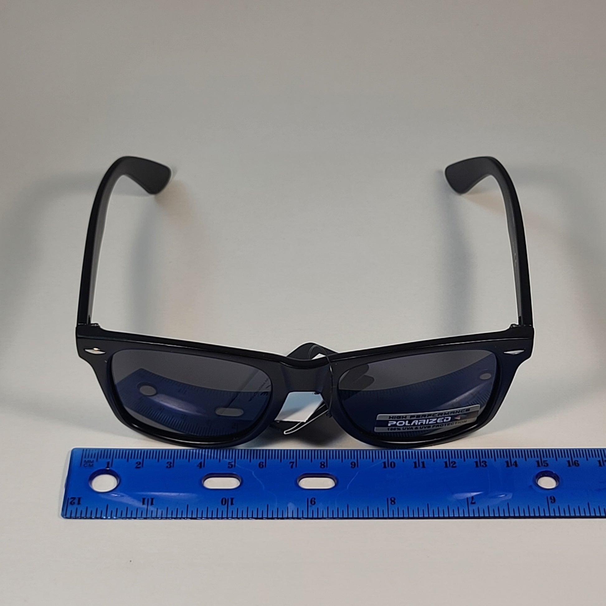 Mens Sunglasses Polarized WF Matte Black Plastic Square Style Retro Generic New - Sunglasses