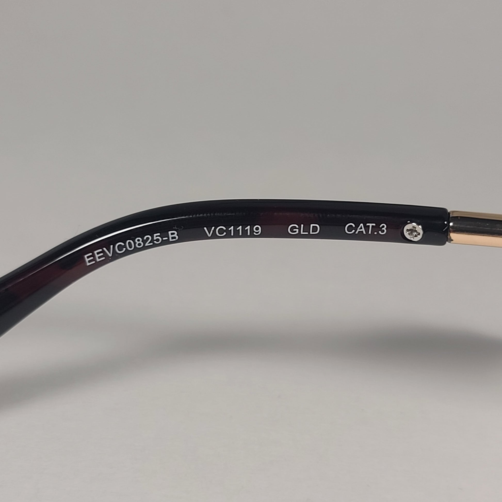 Vince Camuto VC1119 GLD Rimless Shield Sunglasses Gold Brown Frame Brown Gradient Lens - Sunglasses