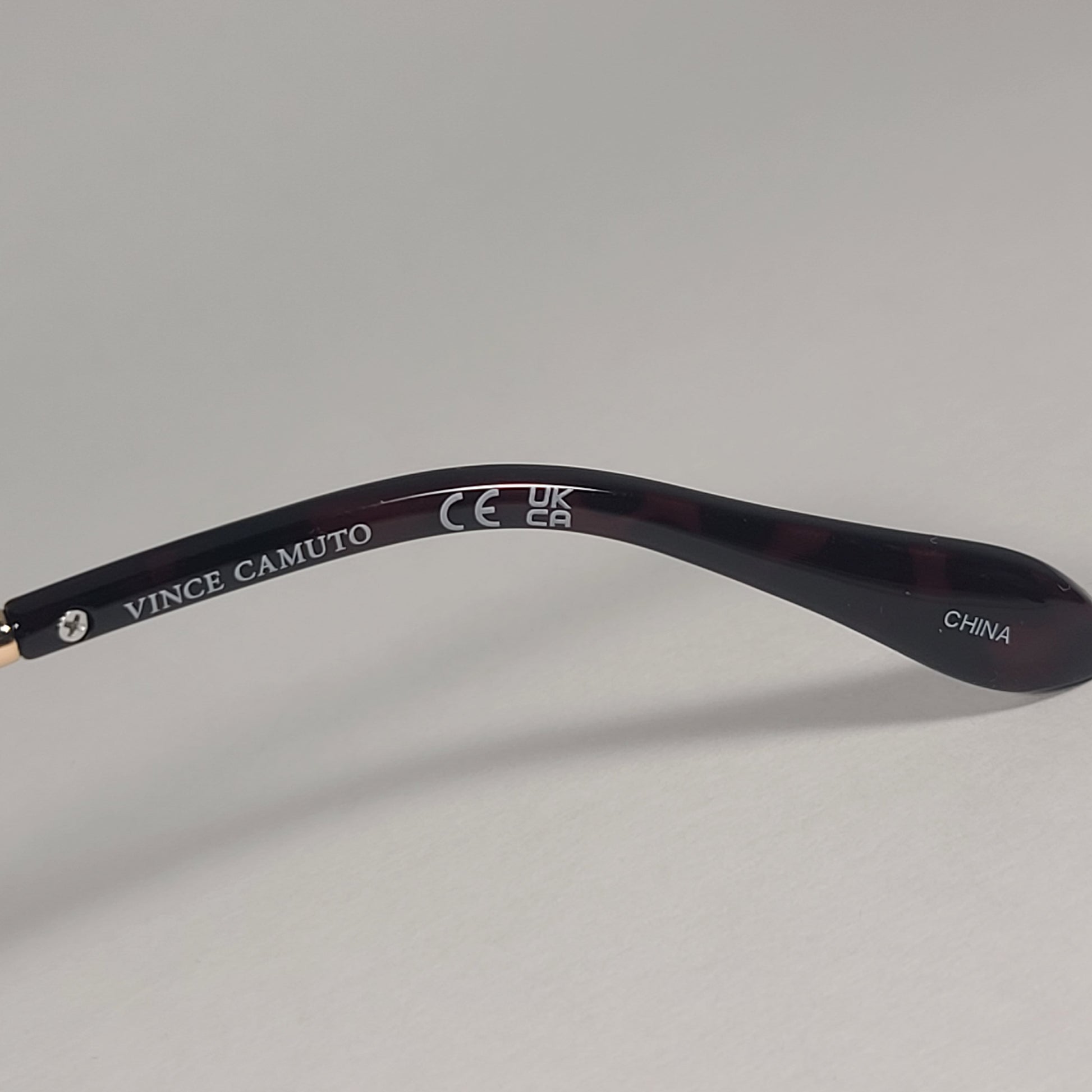 Vince Camuto VC1119 GLD Rimless Shield Sunglasses Gold Brown Frame Brown Gradient Lens - Sunglasses