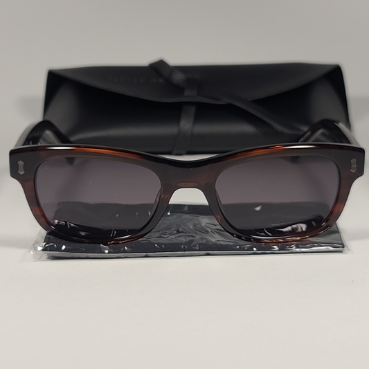 John Varvatos Men’s Rectangle Sunglasses V538 Brown Frame / Gray Lens - Sunglasses