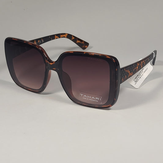 Tahari Butterfly Oversize Sunglasses Brown Tortoise Frame Gradient Lens TH815 TS - Sunglasses