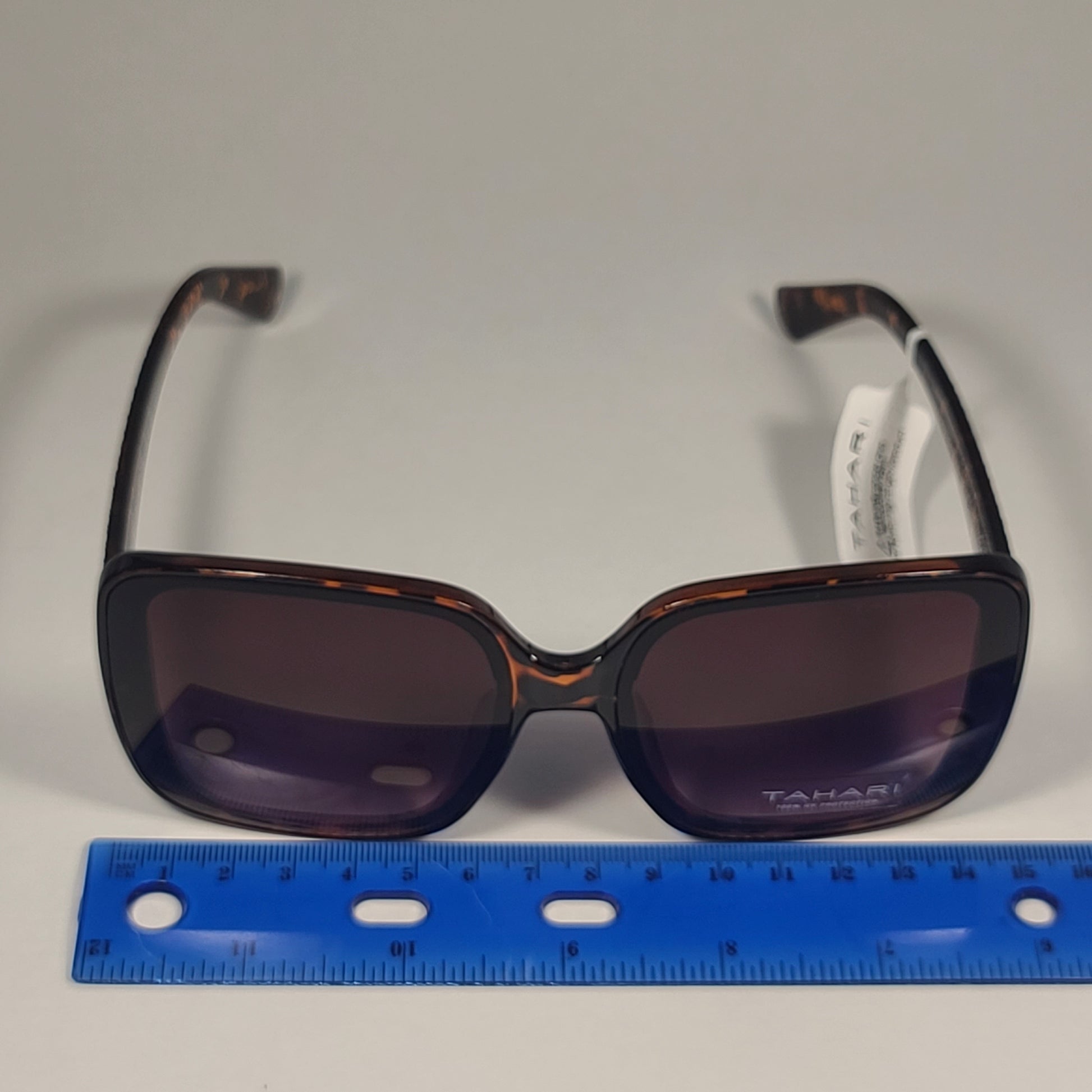 Tahari Butterfly Oversize Sunglasses Brown Tortoise Frame Gradient Lens TH815 TS - Sunglasses