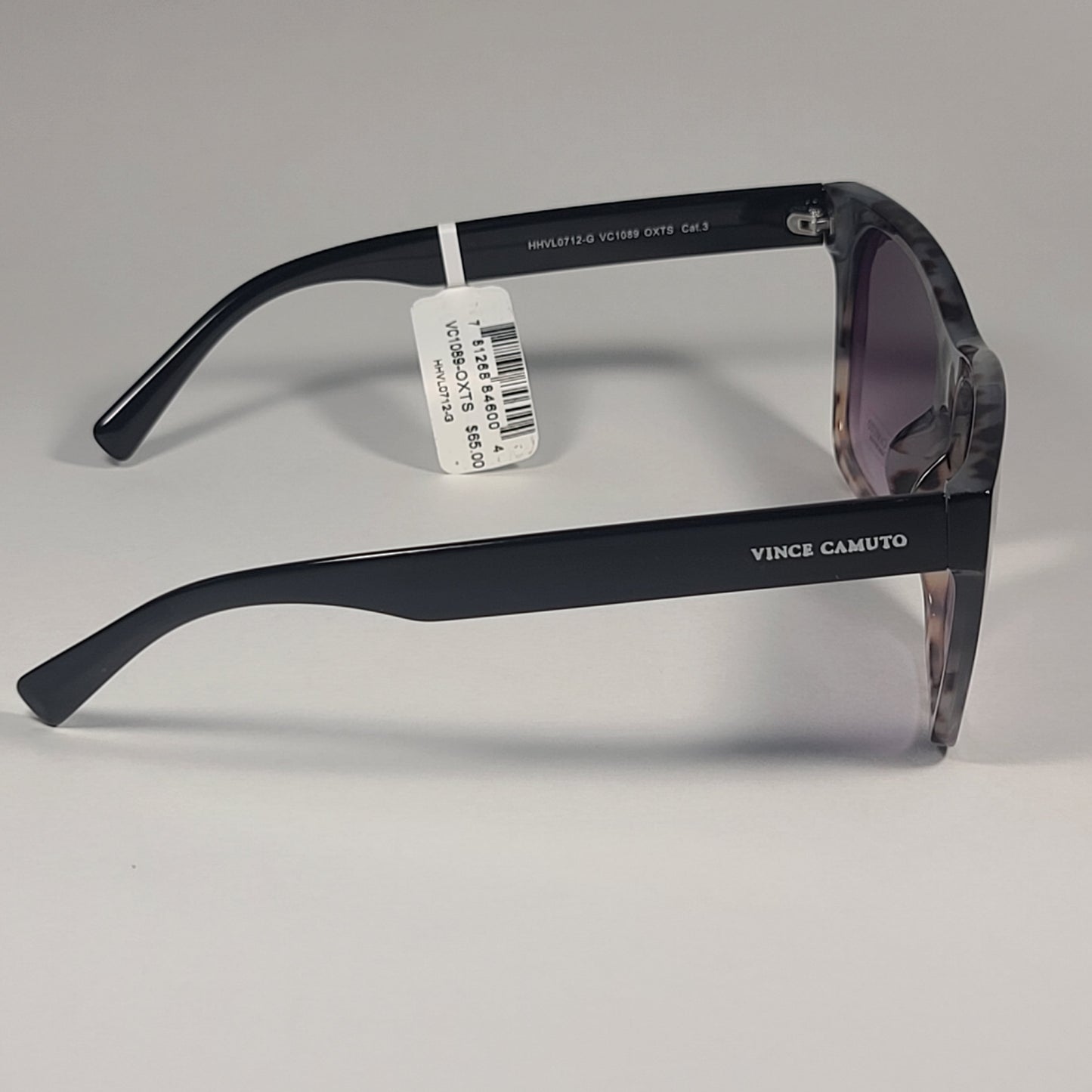 Vince Camuto Shield Sunglasses Black / Tortoise Frame Smoke Gradient VC1089 OXTS - Sunglasses