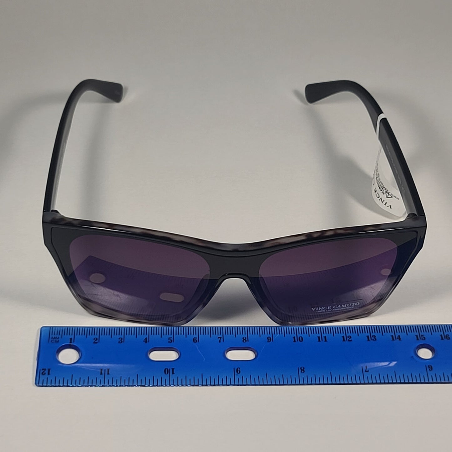 Vince Camuto Shield Sunglasses Black / Tortoise Frame Smoke Gradient VC1089 OXTS - Sunglasses