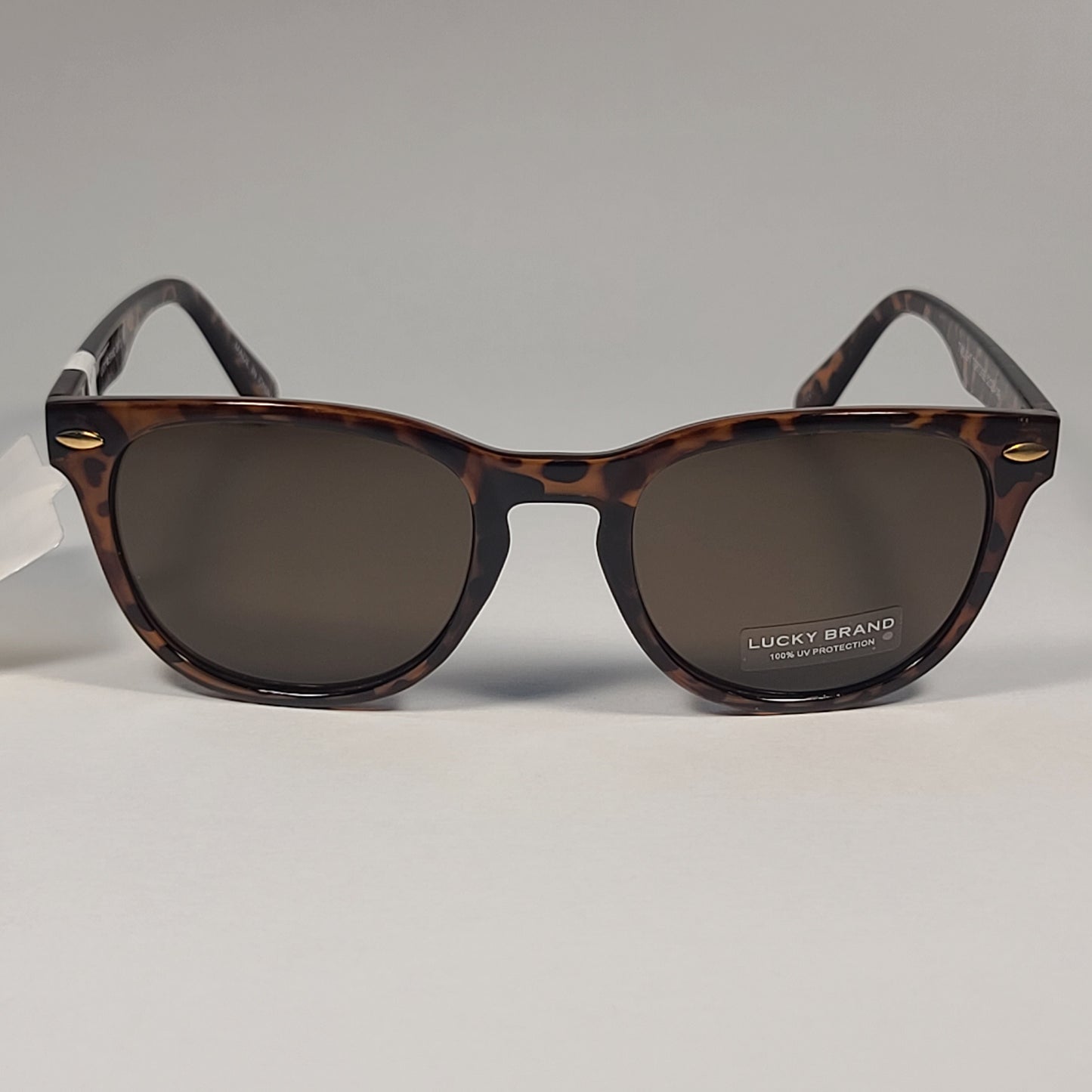 Lucky Brand Twilight Square Sunglasses Frame Brown Tortoise Frame Brown Lens - Sunglasses