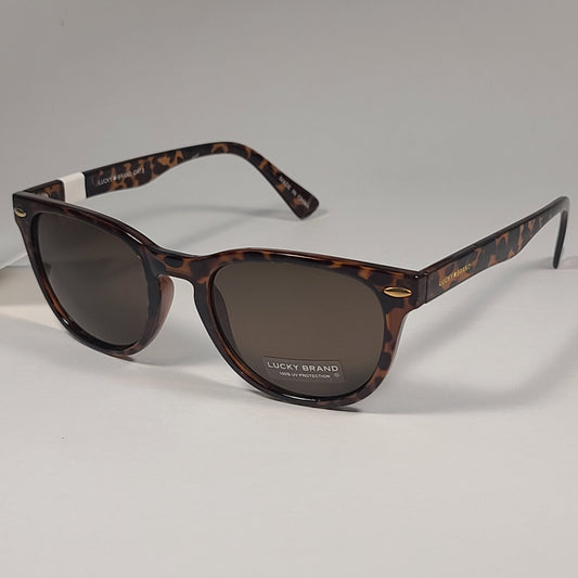 Lucky Brand Twilight Square Sunglasses Frame Brown Tortoise Frame Brown Lens - Sunglasses