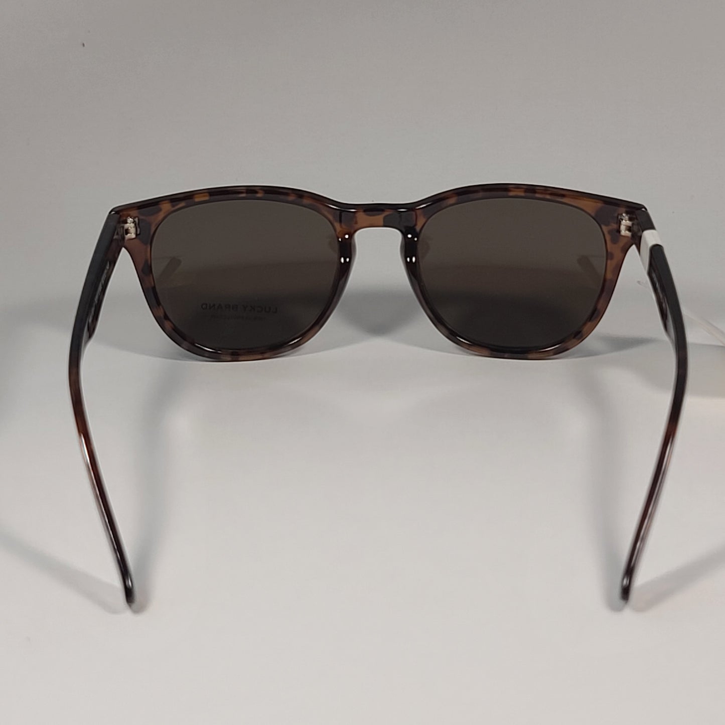 Lucky Brand Twilight Square Sunglasses Frame Brown Tortoise Frame Brown Lens - Sunglasses