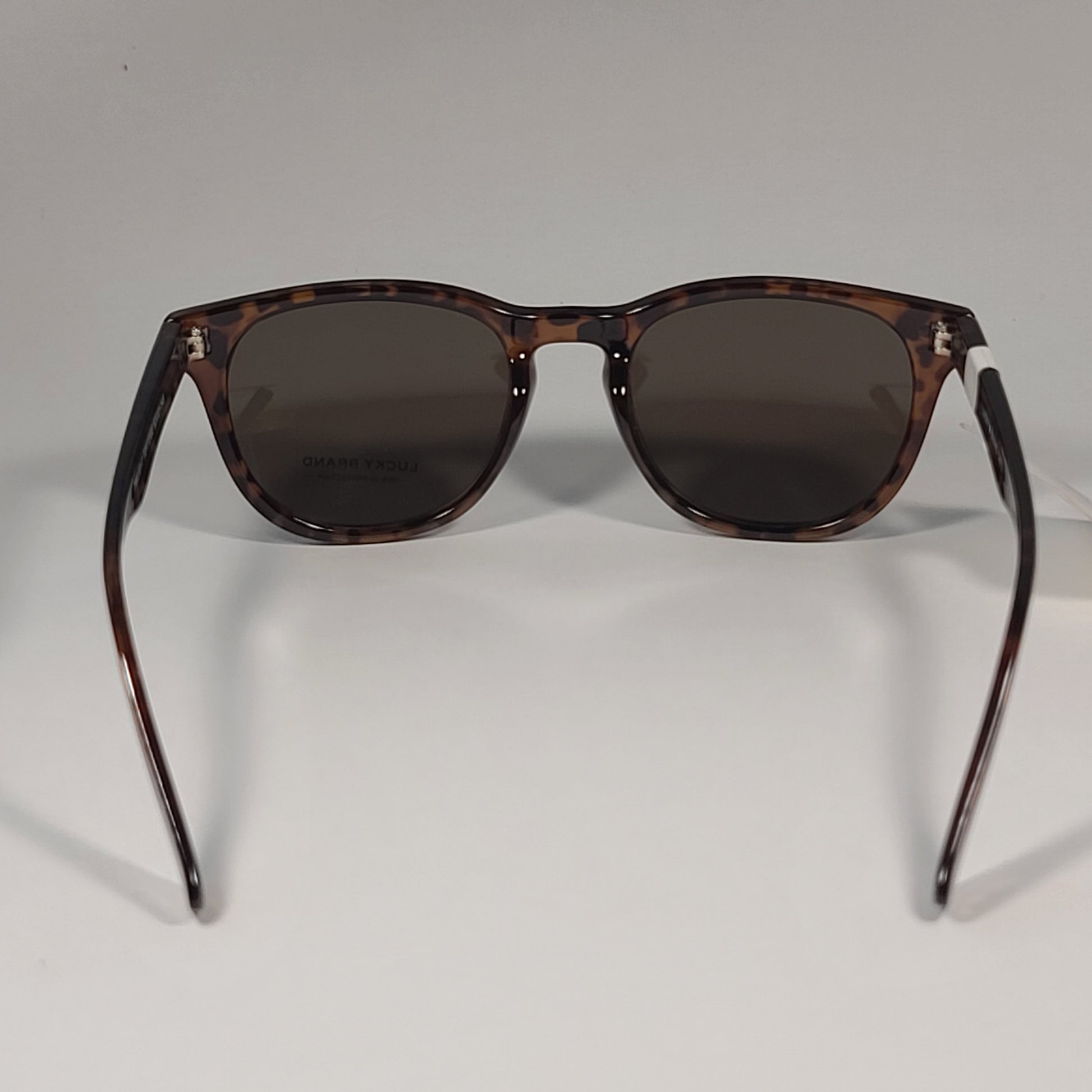 Lucky Brand Twilight Square Sunglasses Frame Brown Tortoise Frame Brown Lens - Sunglasses