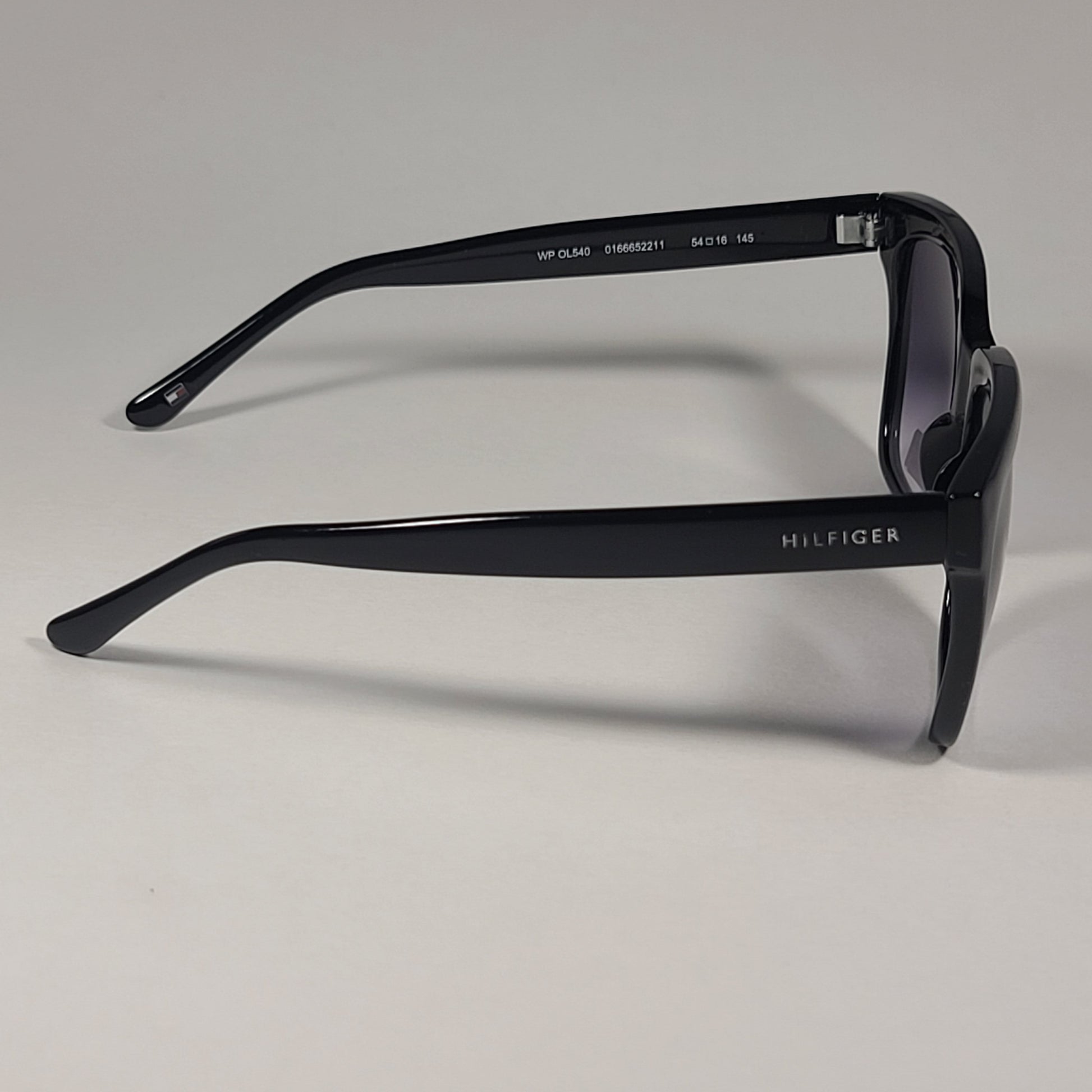 Tommy Hilfiger Issa WP OL540 Sunglasses Shiny Black Frame Smoke Gradient Lens ISSA WP OL540 - Sunglasses