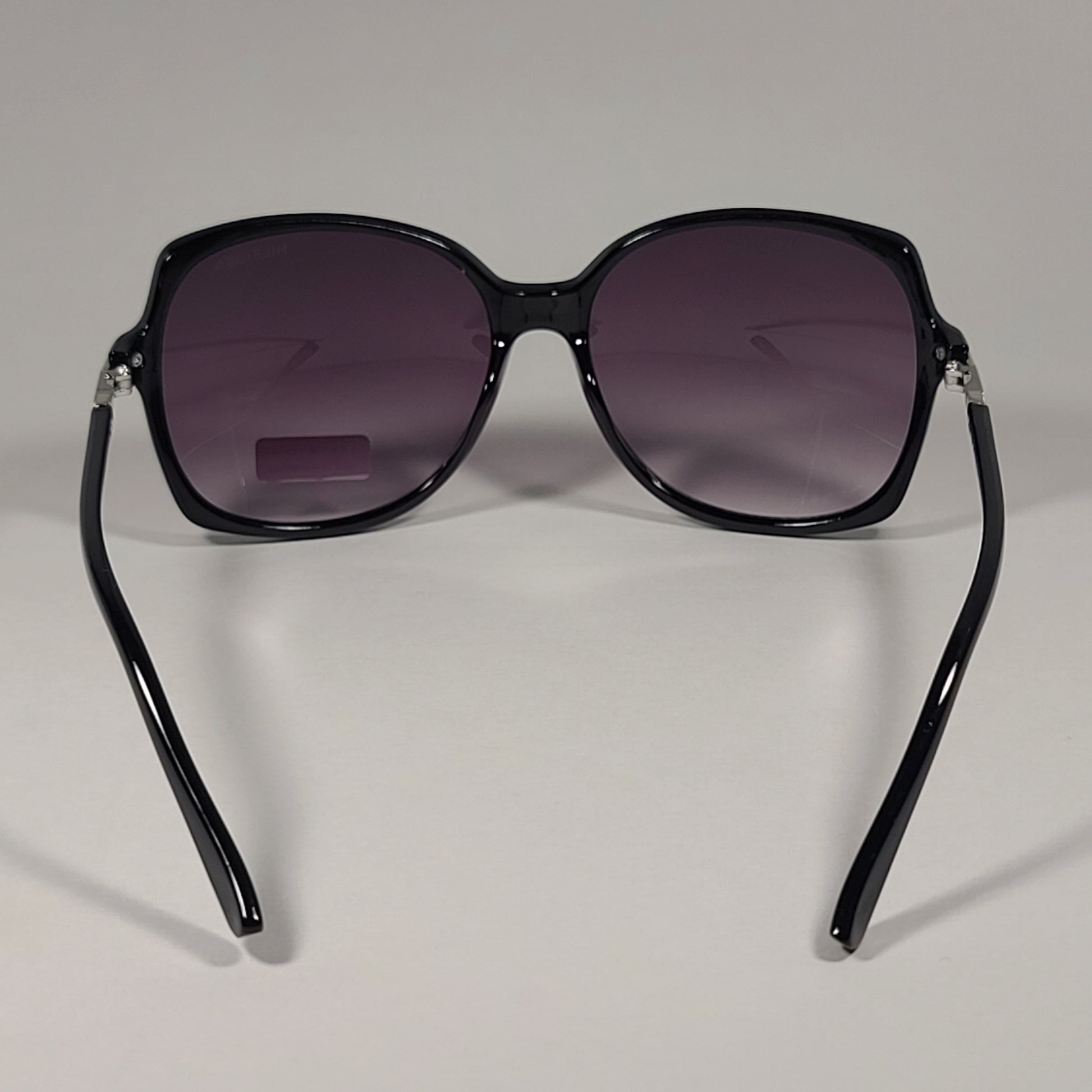 Tommy Hilfiger WP OL569 Oversize Butterfly Sunglasses Shiny Black Smoke Gradient Lens - Sunglasses