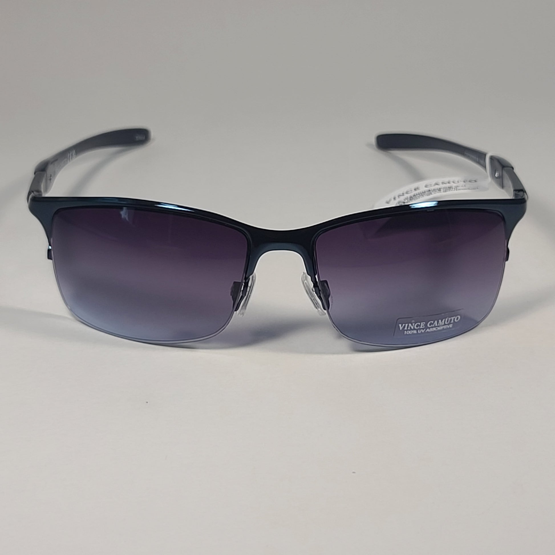 Vince Camuto VM609 BLU Rimless Wrap Sunglasses Blue / Smoke Gradient - Sunglasses