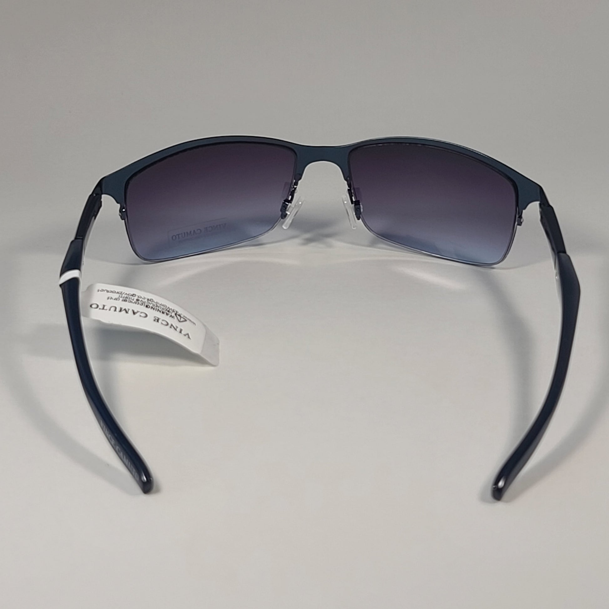 Vince Camuto VM609 BLU Rimless Wrap Sunglasses Blue / Smoke Gradient - Sunglasses