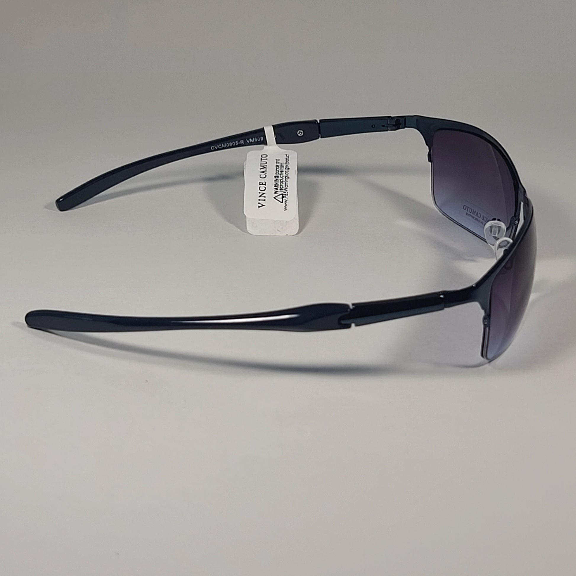 Vince Camuto VM609 BLU Rimless Wrap Sunglasses Blue / Smoke Gradient - Sunglasses