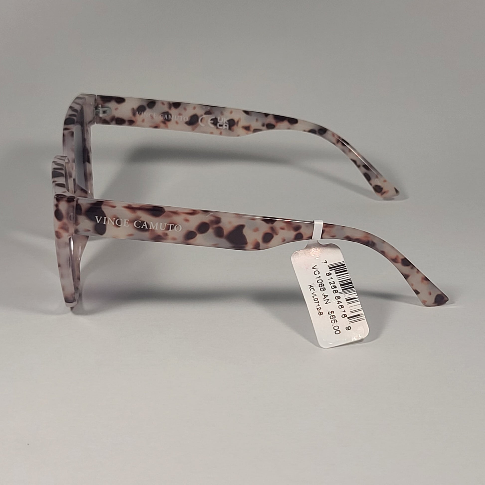 Vince Camuto VC1068 AN Cat Eye Sunglasses White Tortoise Frame Smoke Gradient - Sunglasses