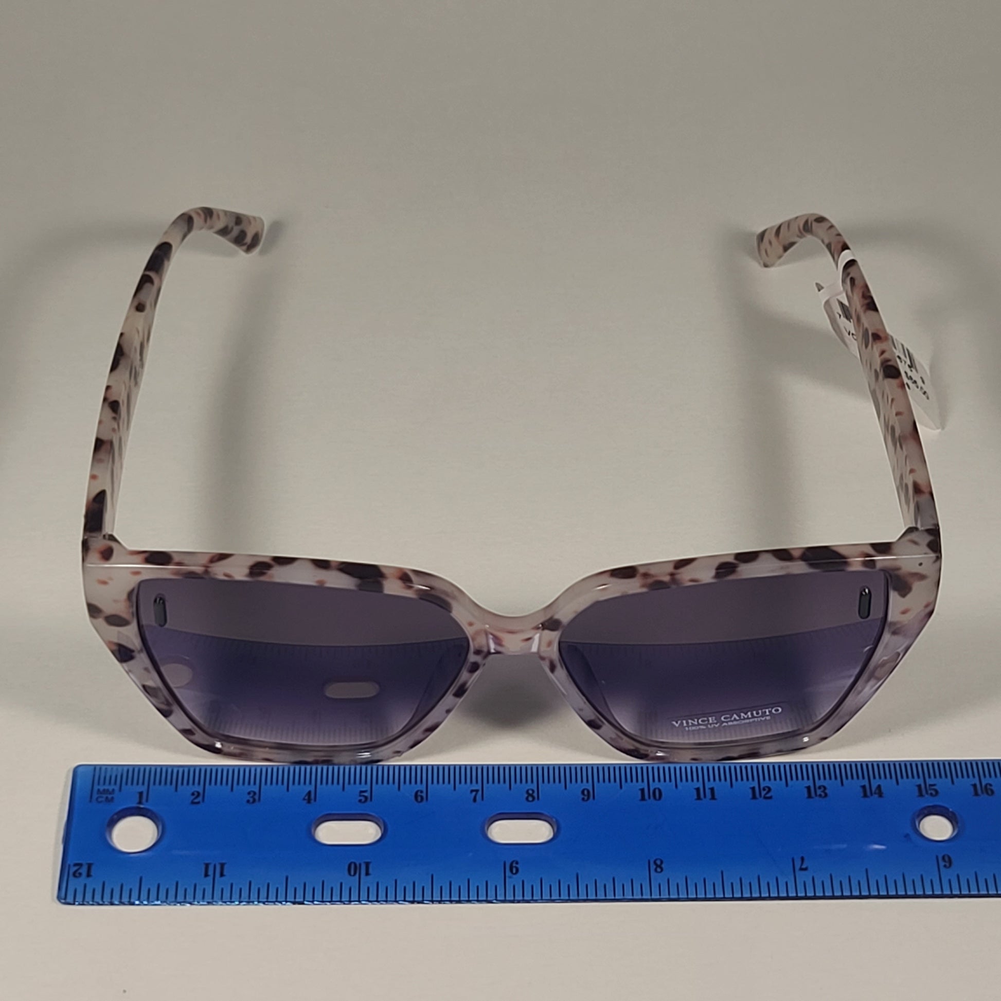 Vince Camuto VC1068 AN Cat Eye Sunglasses White Tortoise Frame Smoke Gradient - Sunglasses