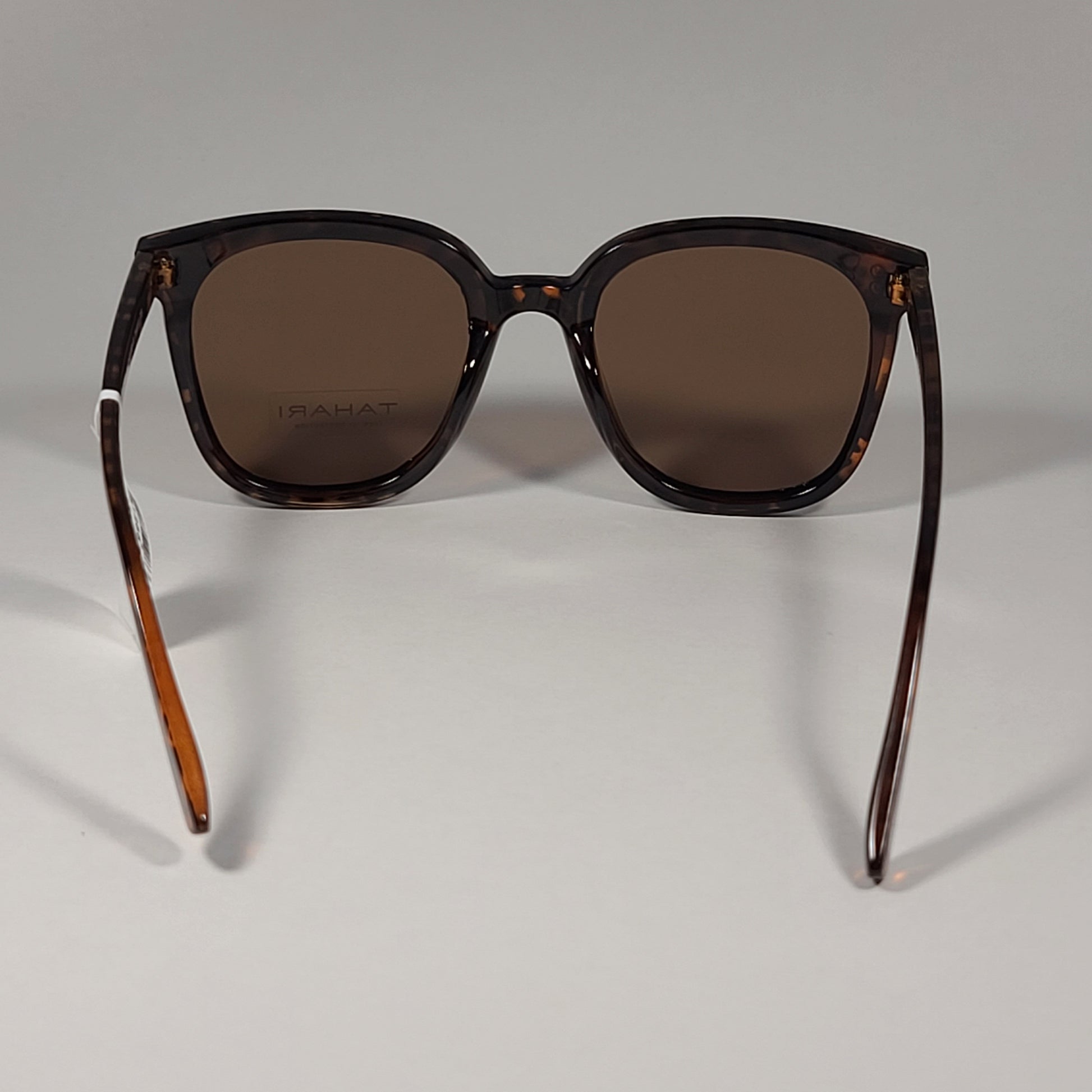 Tahari TH851 TS Oversized Sunglasses Brown Tortoise Frame Brown Tinted Lens - Sunglasses