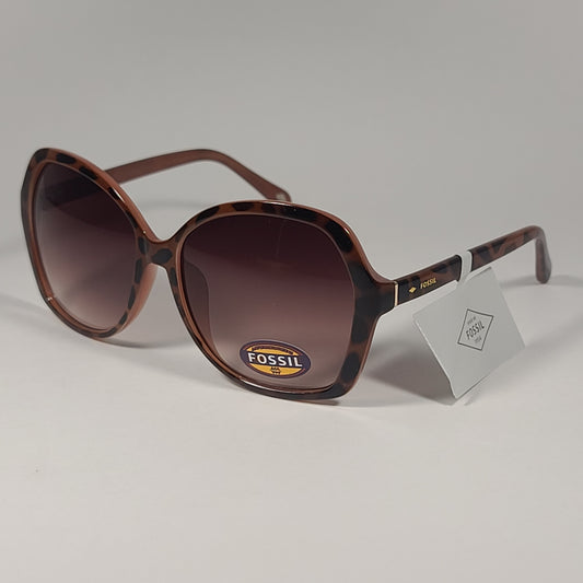 Fossil Oversized Large Butterfly Sunglasses FW155 Brown / Brown Gradient Lens - Sunglasses