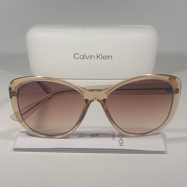 Calvin Cat Sunglasses CK19560S Tan Crystal Brown Gradien