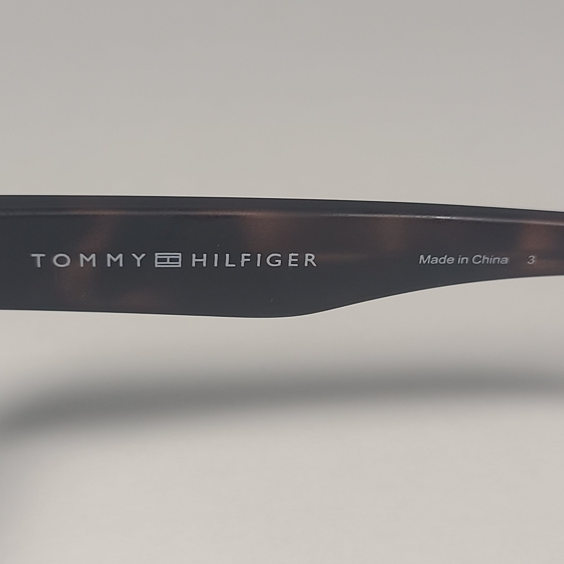 Tommy Hilfiger Luis MP OM347 Rectangular Sunglasses Navy Blue Dark Tortoise Gray - Sunglasses