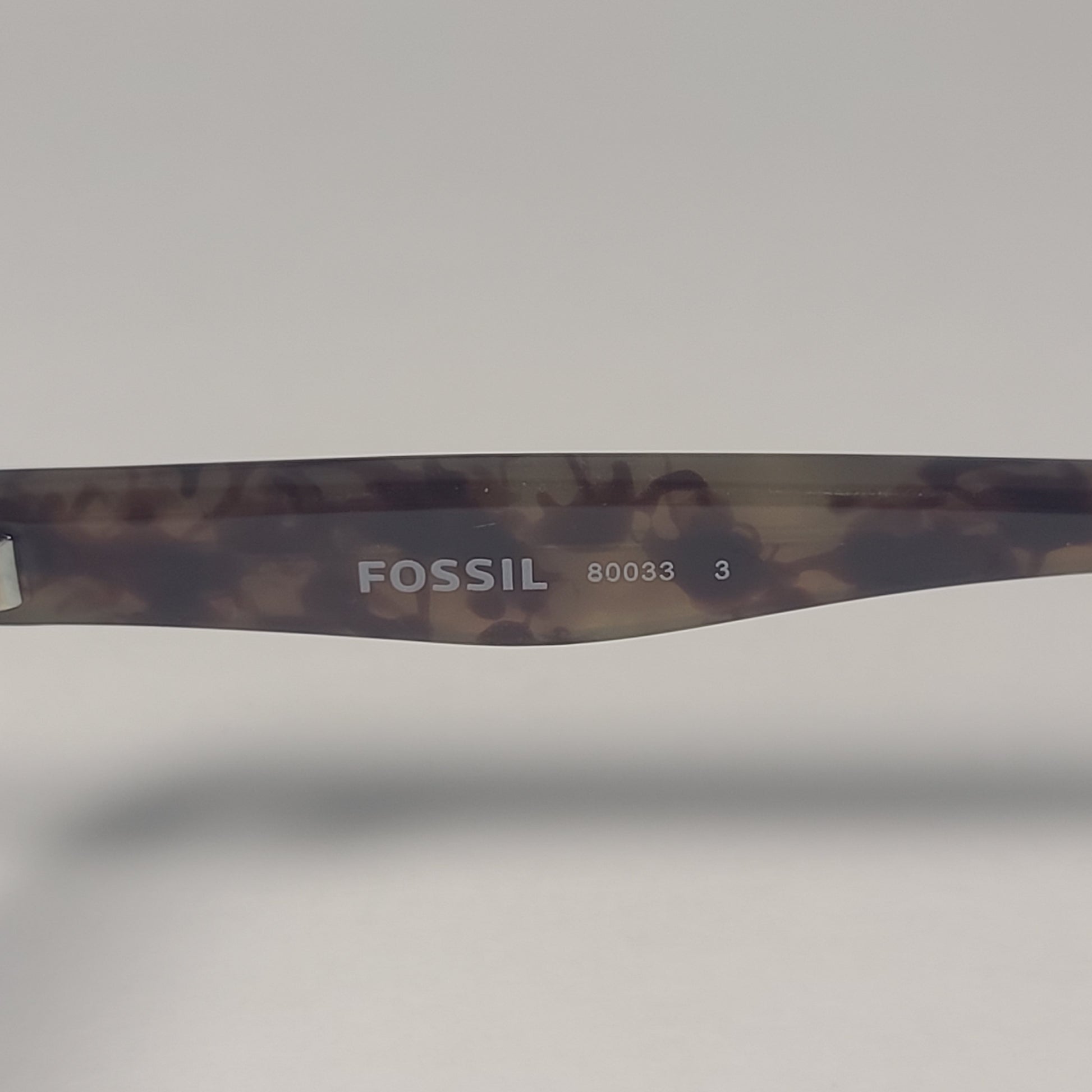 Fossil FM108 Navigator Sunglasses Matte Black Tortoise Frame Gray Lens 61mm - Sunglasses