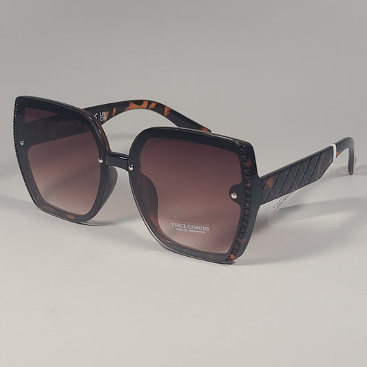 Vince Camuto VC1064 TS Oversize Butterfly Sunglasses Brown Tortoise Frame Brown Gradient Lens - Sunglasses