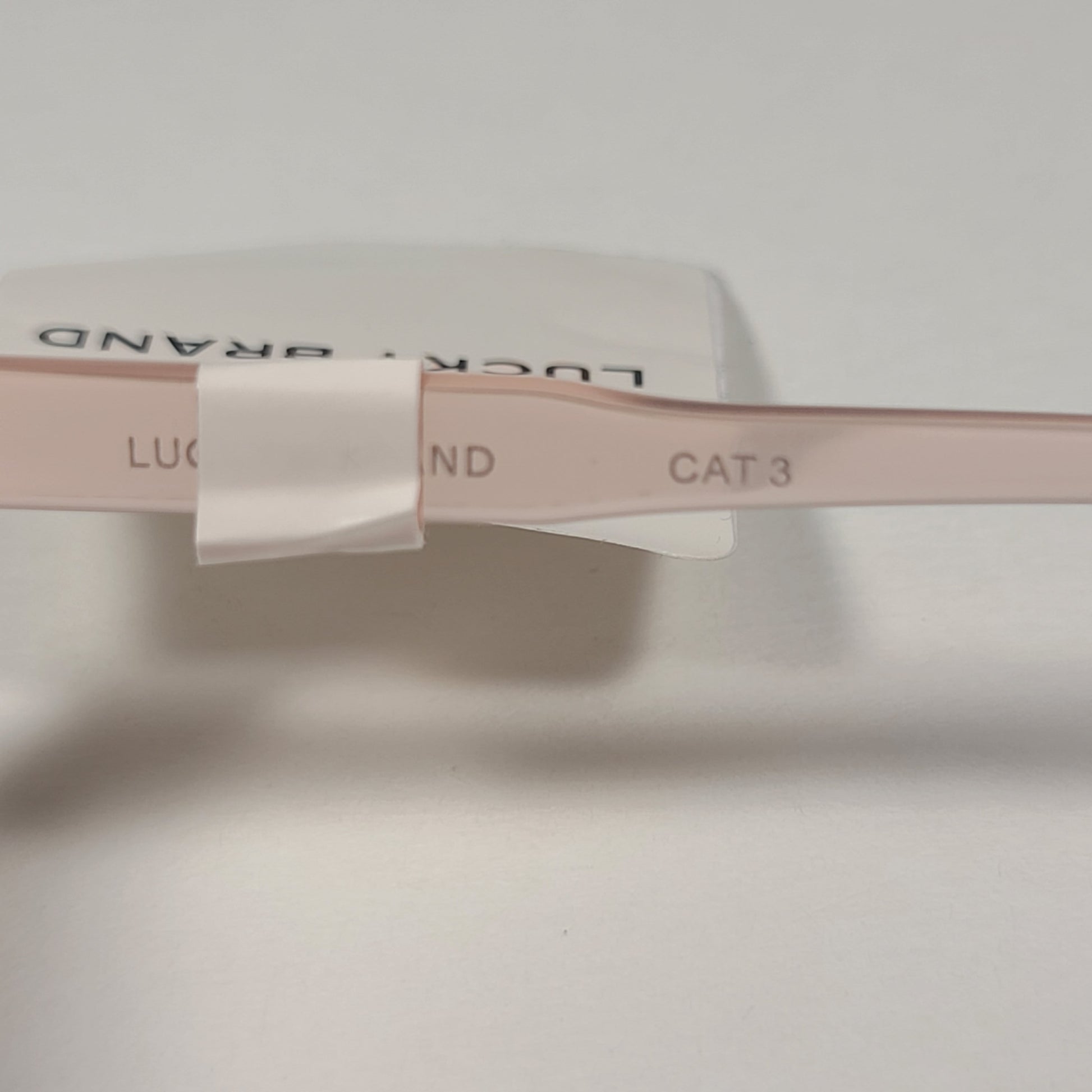 Lucky Brand Los Feliz Cat Eye Sunglasses Pink Crystal Frame Brown Gradient Lens - Sunglasses