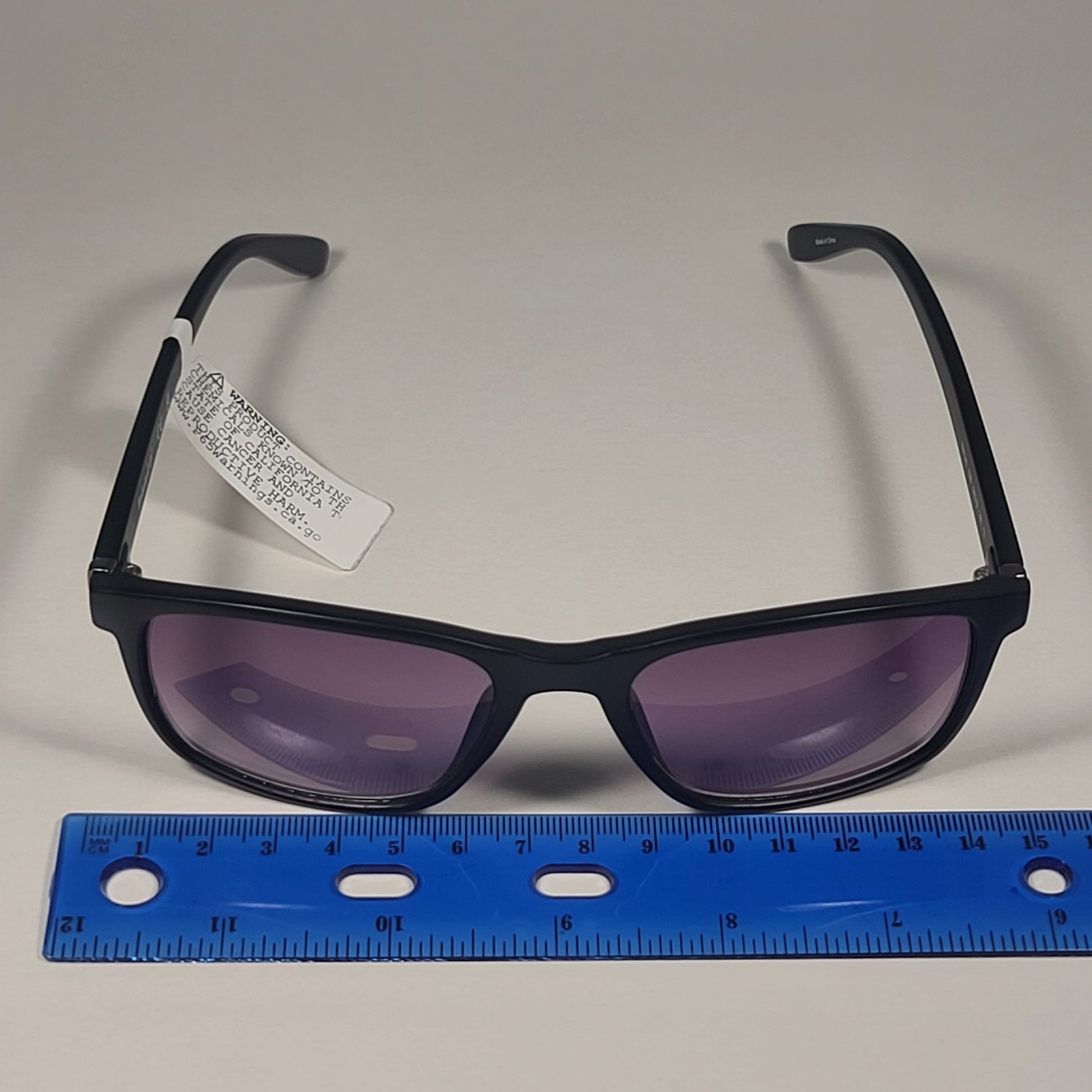 Timberland Rectangle Sunglasses Matte Black Frame Gray Smoke Lens TB7146 02B - Sunglasses