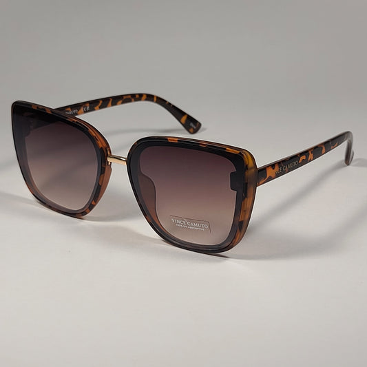 Vince Camuto Oversize Sunglasses Brown Tortoise Frame Brown Gradient VC975 TS - Sunglasses