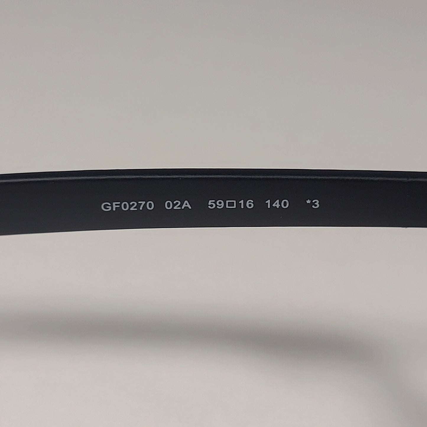 Guess Square Sunglasses Matte Black Frame Gray Tinted Lens GF0270 02A - Sunglasses