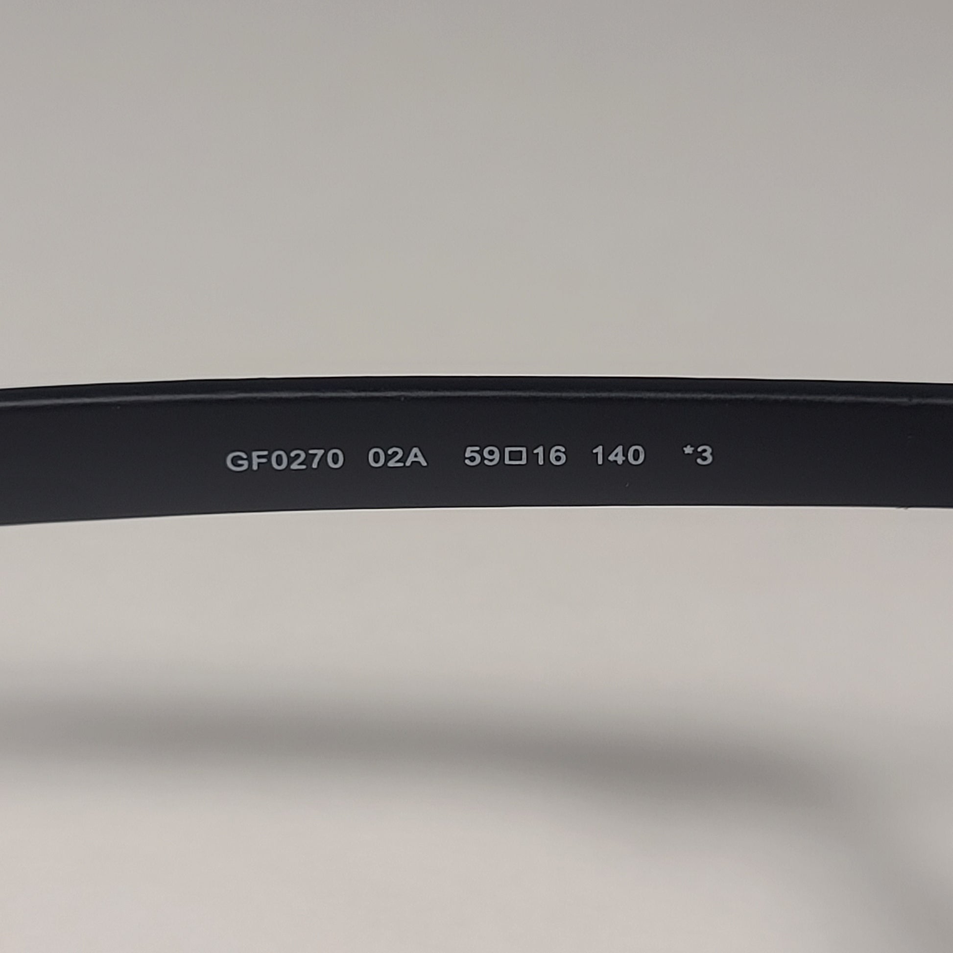 Guess Square Sunglasses Matte Black Frame Gray Tinted Lens GF0270 02A - Sunglasses