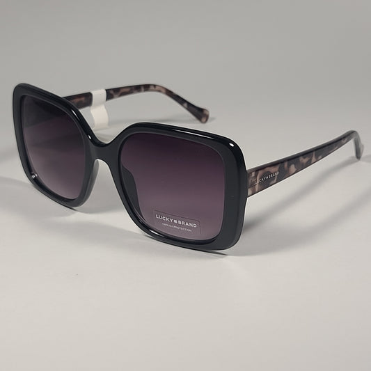Lucky Brand SLBD122 Oversize Square Sunglasses Black Tortoise Frame / Smoke Gradient Lens - Sunglasses