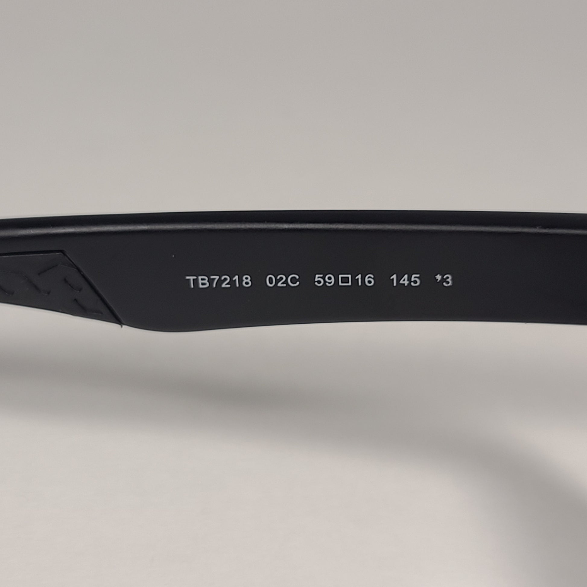 Timberland TB7218 02C Rectangular Sunglasses Matte Black Frame Gray Tinted Lens - Sunglasses