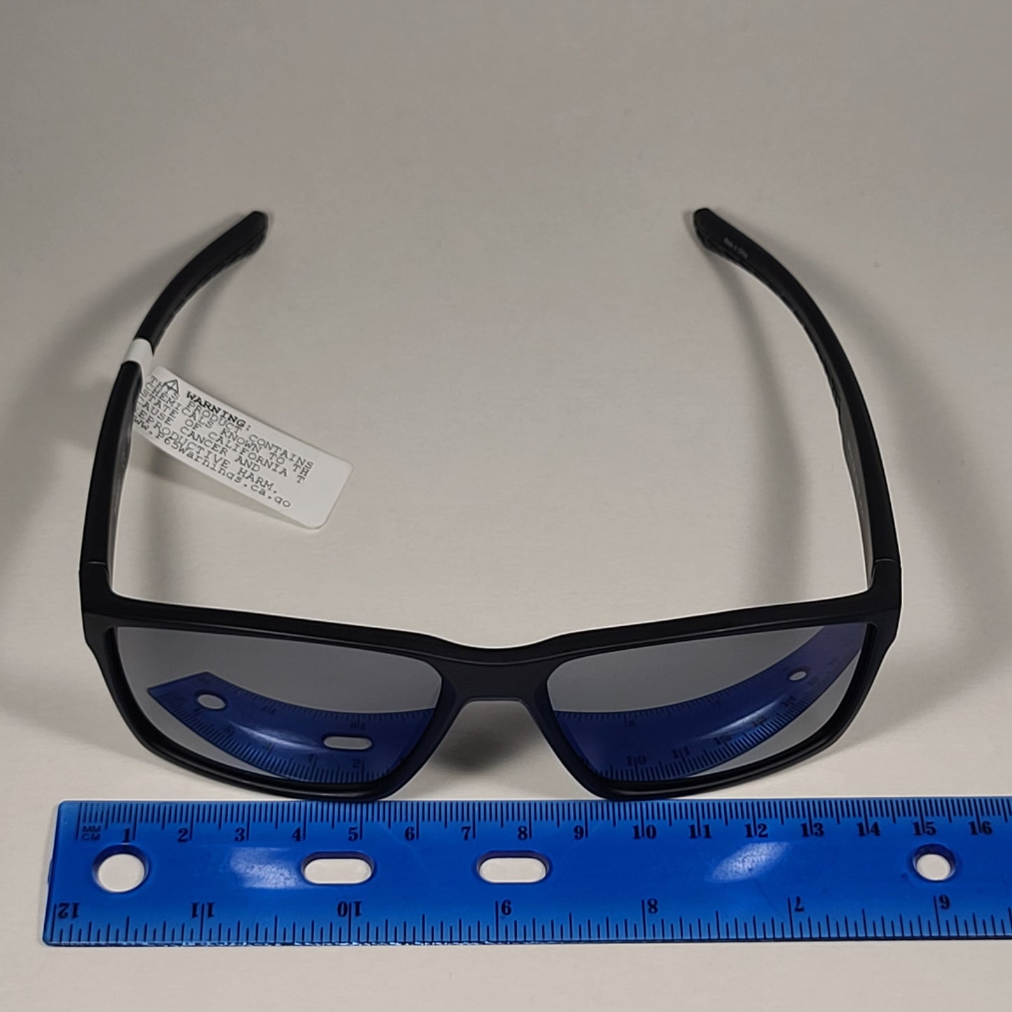 Timberland TB7218 02C Rectangular Sunglasses Matte Black Frame Gray Tinted Lens - Sunglasses