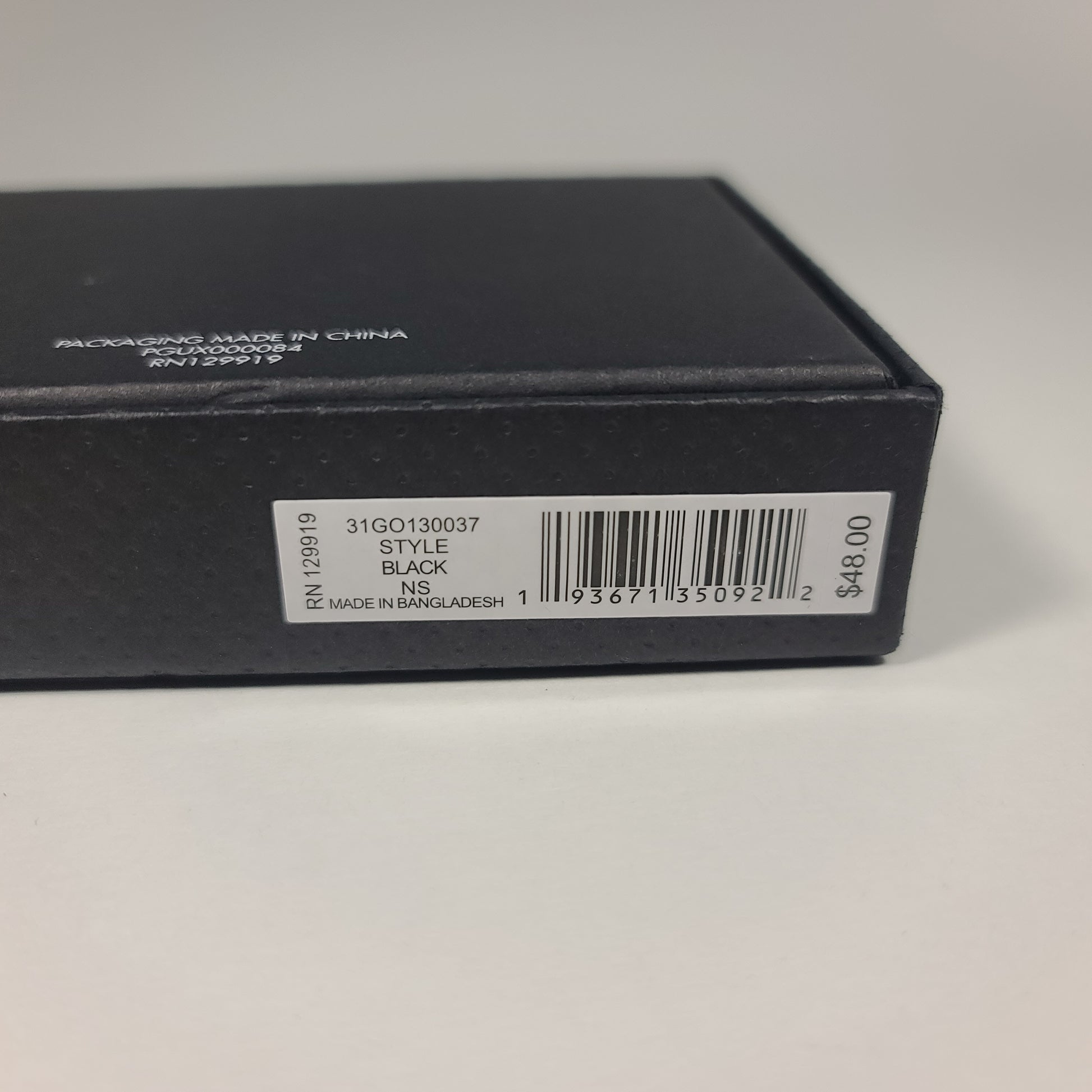Guess Los Angeles Men’s Bifold Matte Black Leather Wallet Passcase 31GO130037 - Wallets