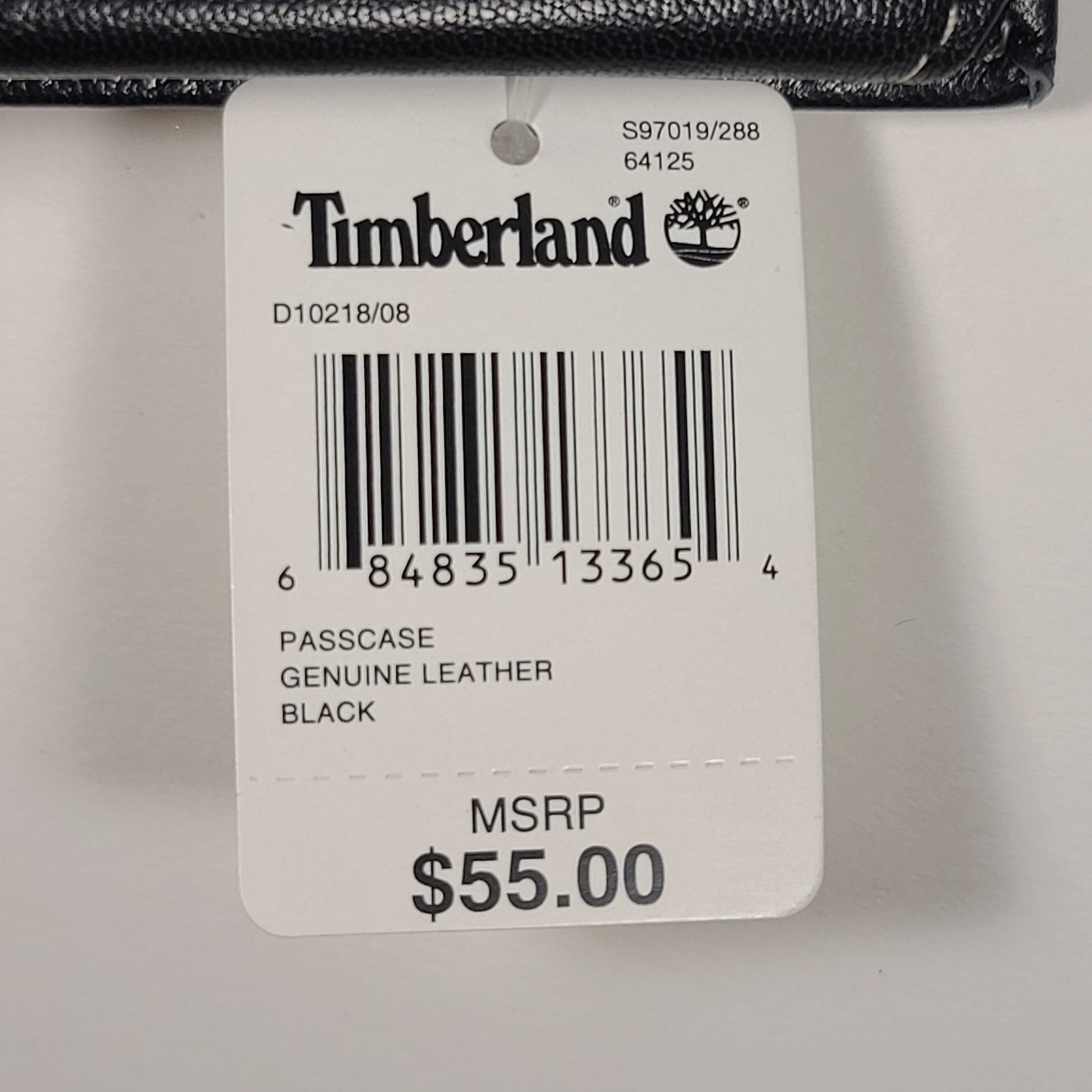 Timberland Men’s Bifold Black Blix Genuine Leather Passcase Wallet D10218/08 - Wallets