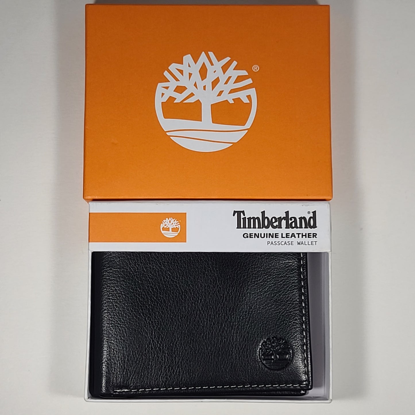 Timberland Men’s Bifold Black Blix Genuine Leather Passcase Wallet D10218/08 - Wallets