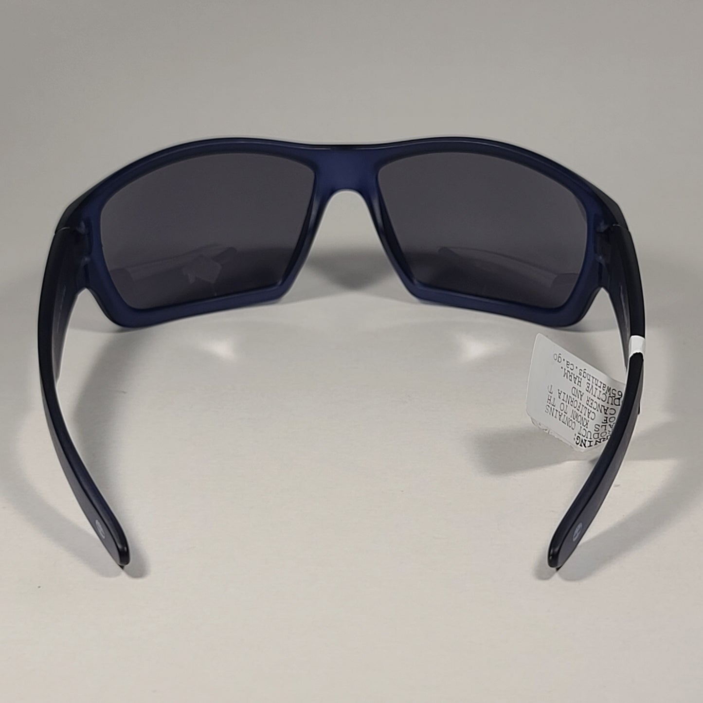 Timberland Sport Wrap Sunglasses Matte Blue Crystal With Gray Lens TB7266 92A - Sunglasses