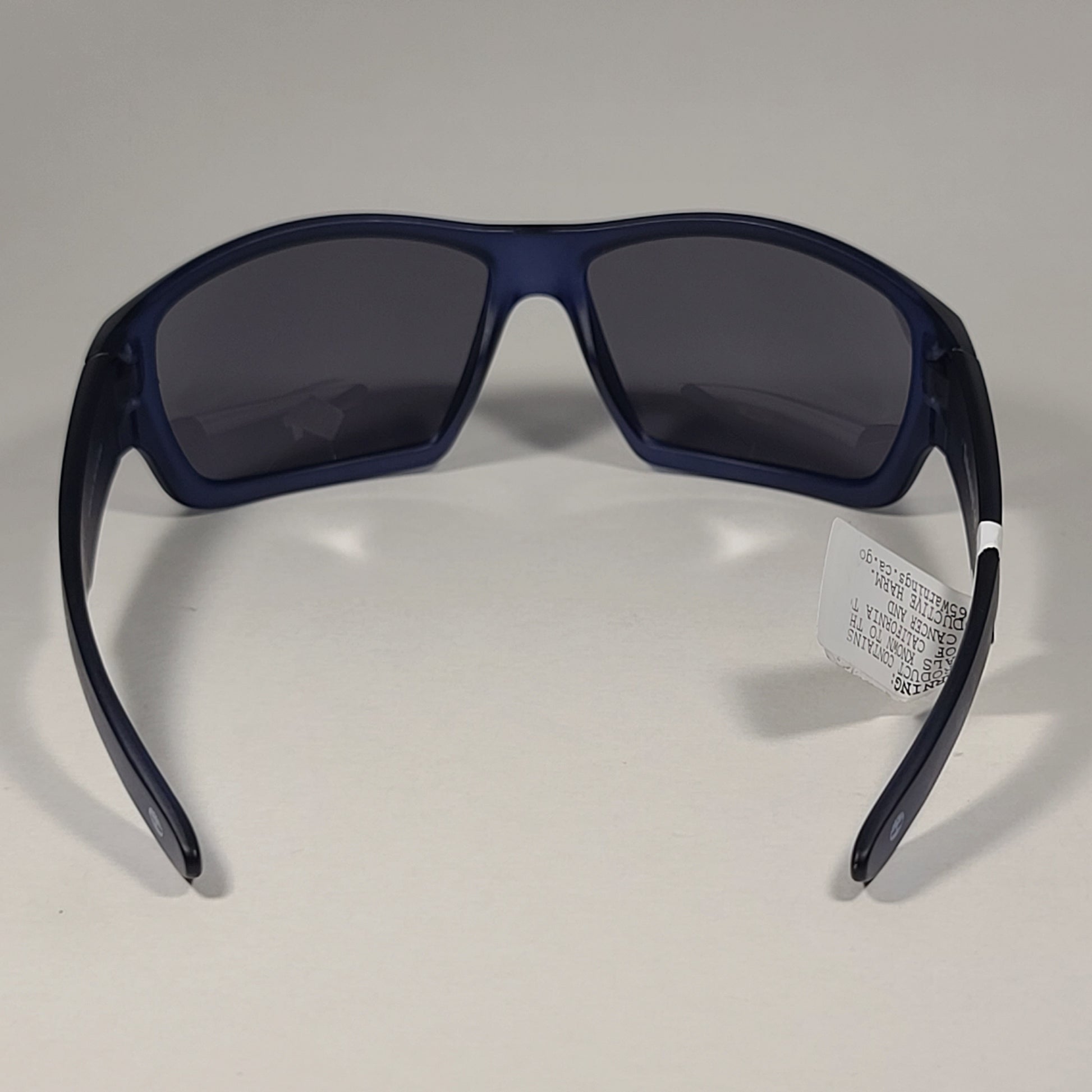Timberland Sport Wrap Sunglasses Matte Blue Crystal With Gray Lens TB7266 92A - Sunglasses