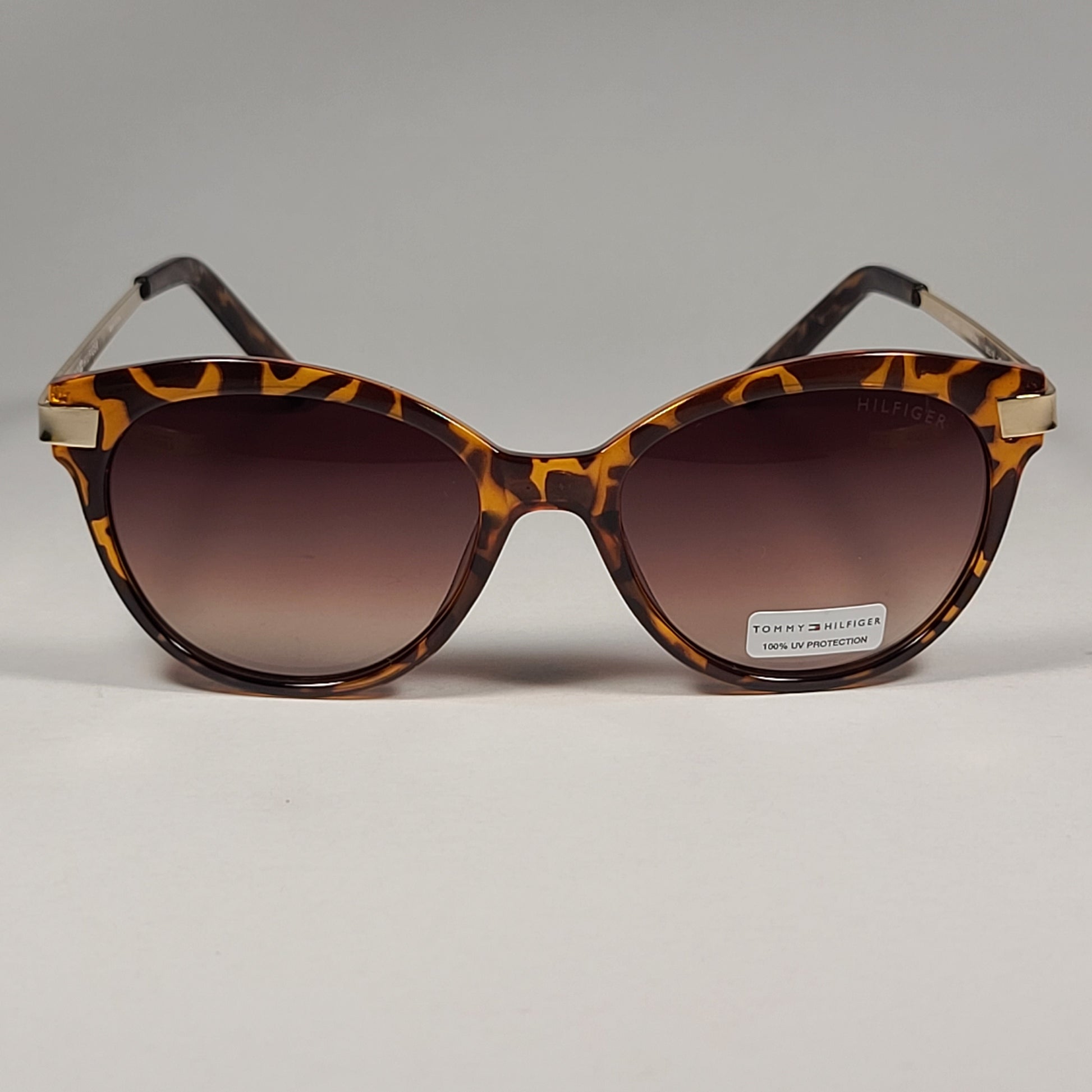 Tommy Hilfiger Kourtney WP OL462 Sunglasses Brown Tortoise Gold Brown Gradient - Sunglasses