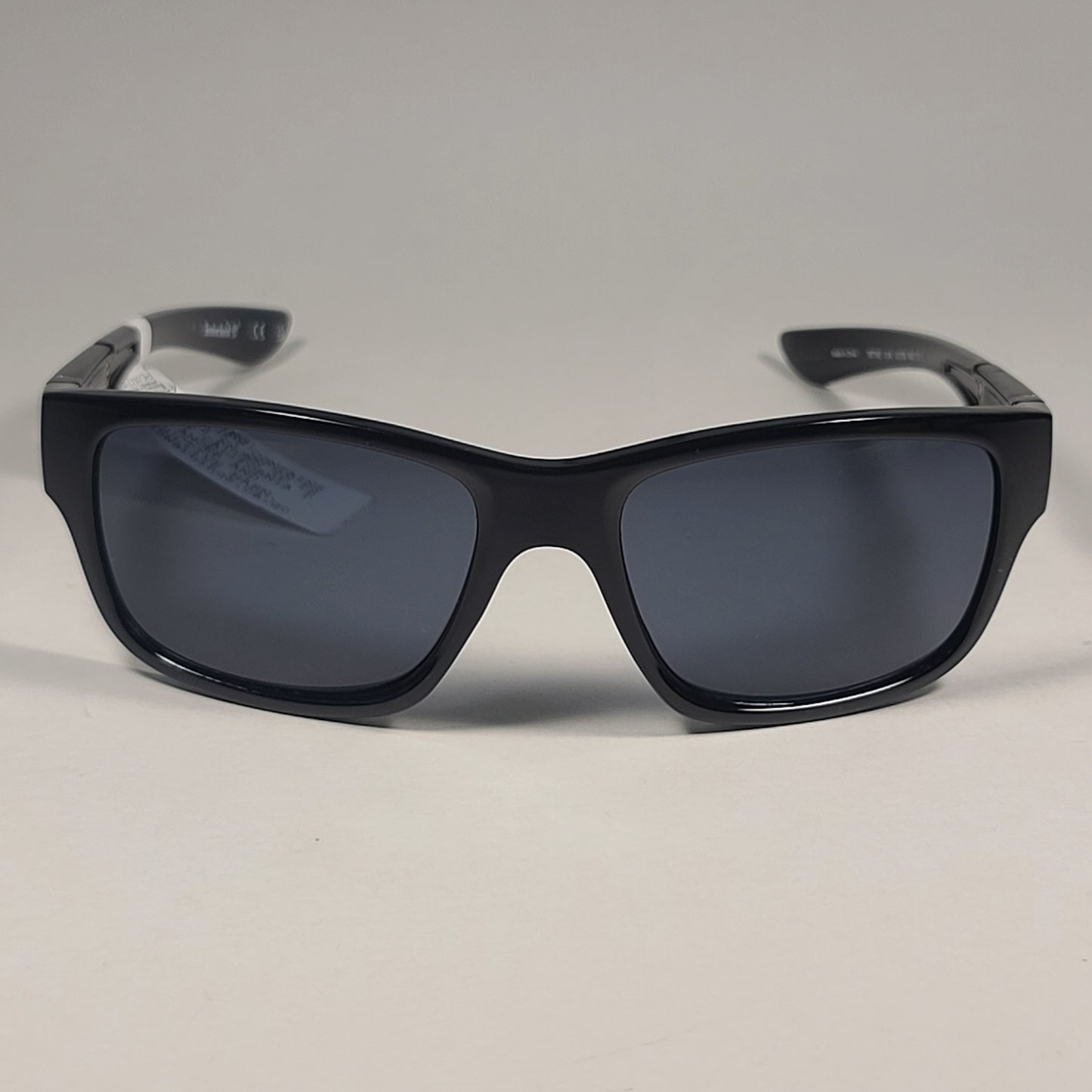 Timberland Sport Sunglasses Shiny Black Frame Gray Tinted Lens TB7155 01A