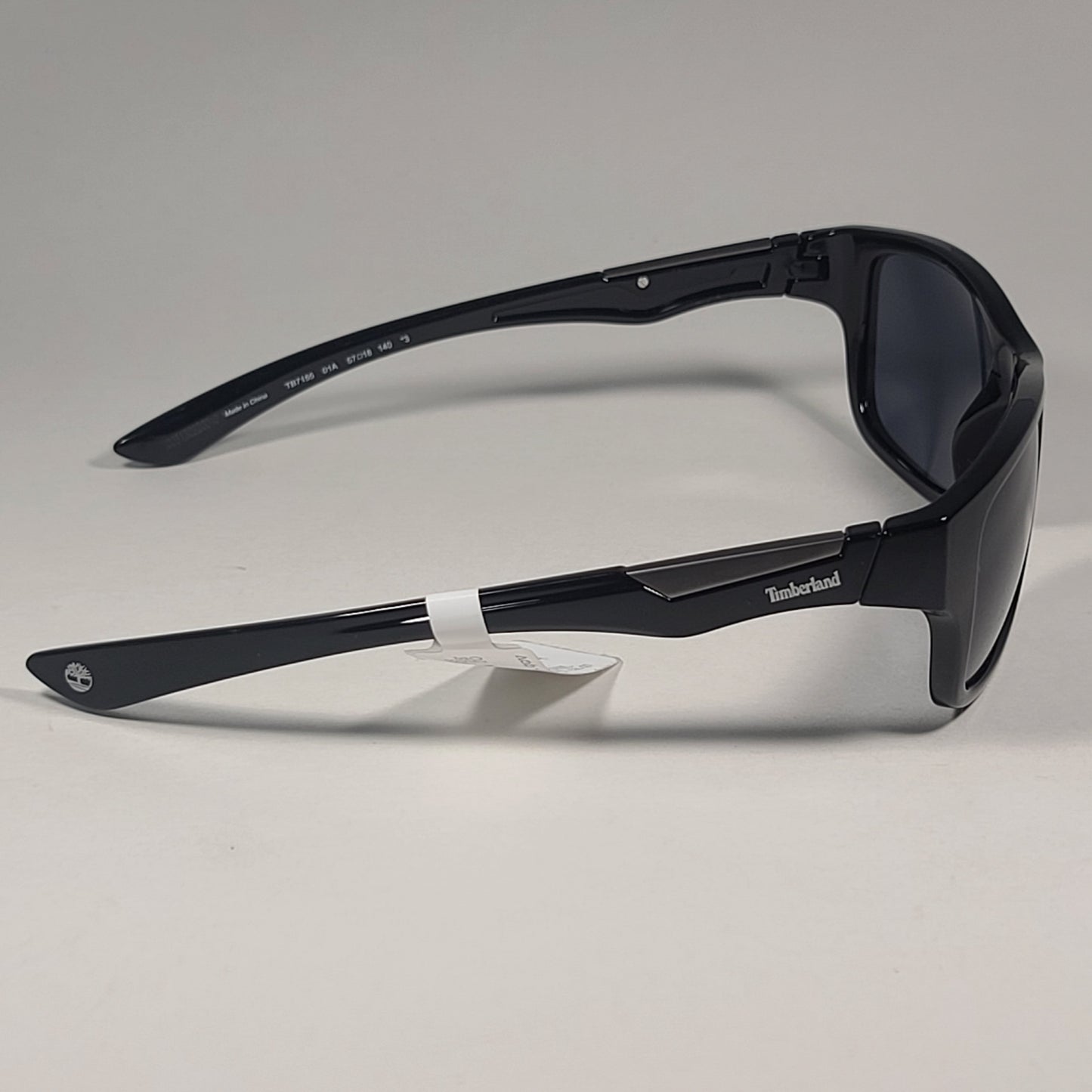 Timberland Sport Sunglasses Shiny Black Frame Gray Tinted Lens TB7155 01A