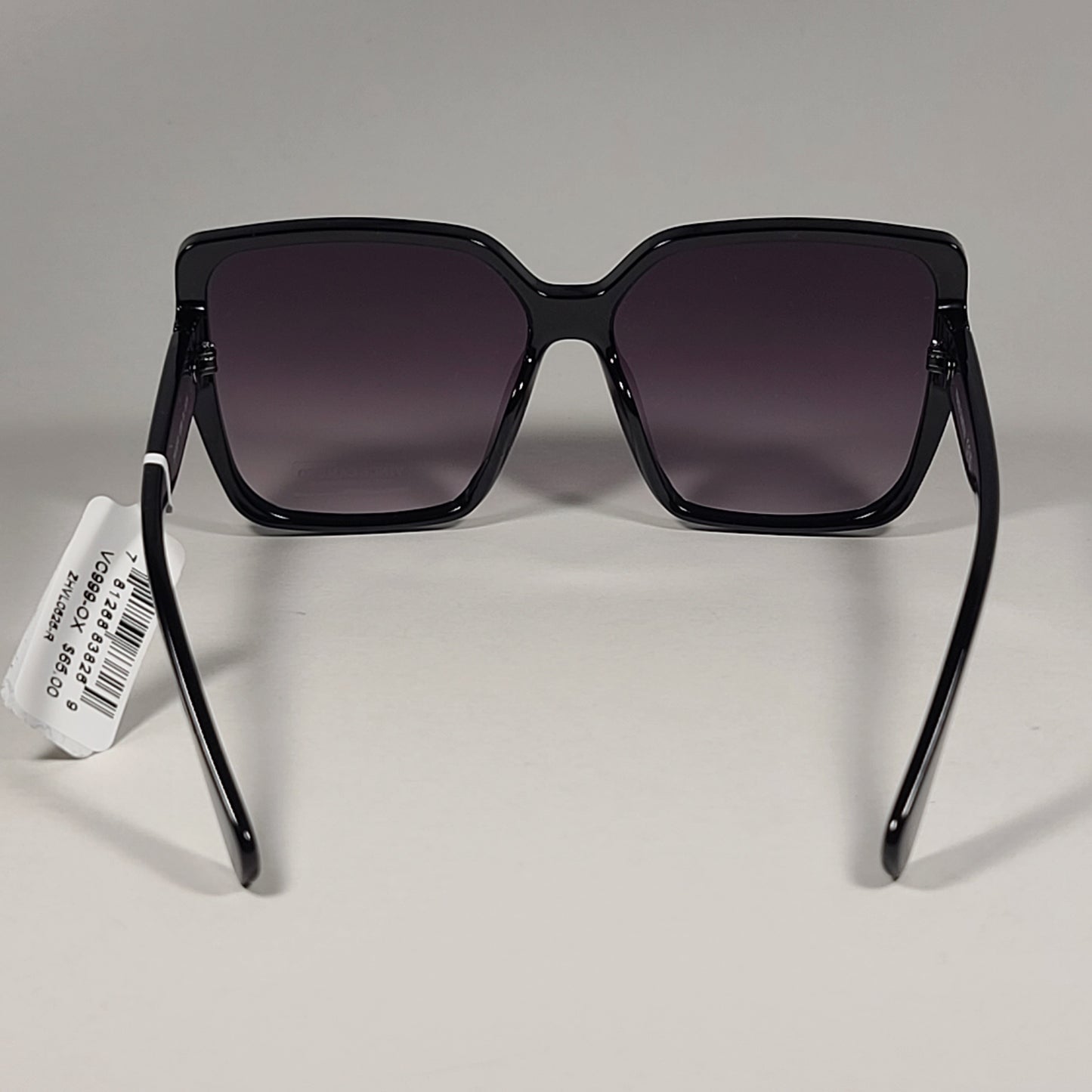 Vince Camuto VC999 OX Butterfly Shield Sunglasses Black Frame Smoke Gradient Lens - Sunglasses