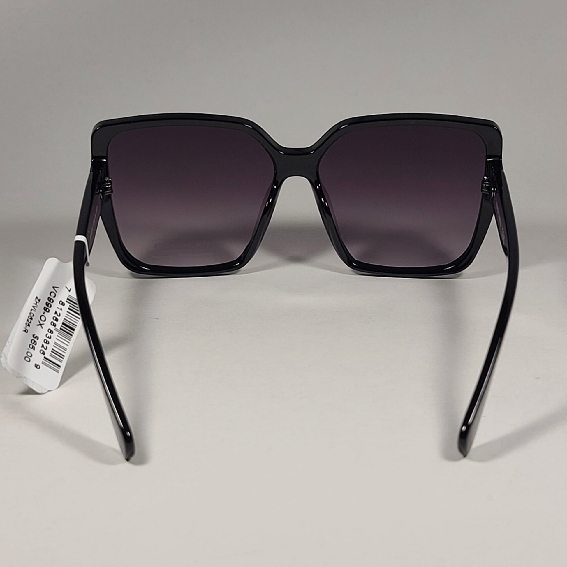 Vince Camuto VC999 OX Butterfly Shield Sunglasses Black Frame Smoke Gradient Lens - Sunglasses
