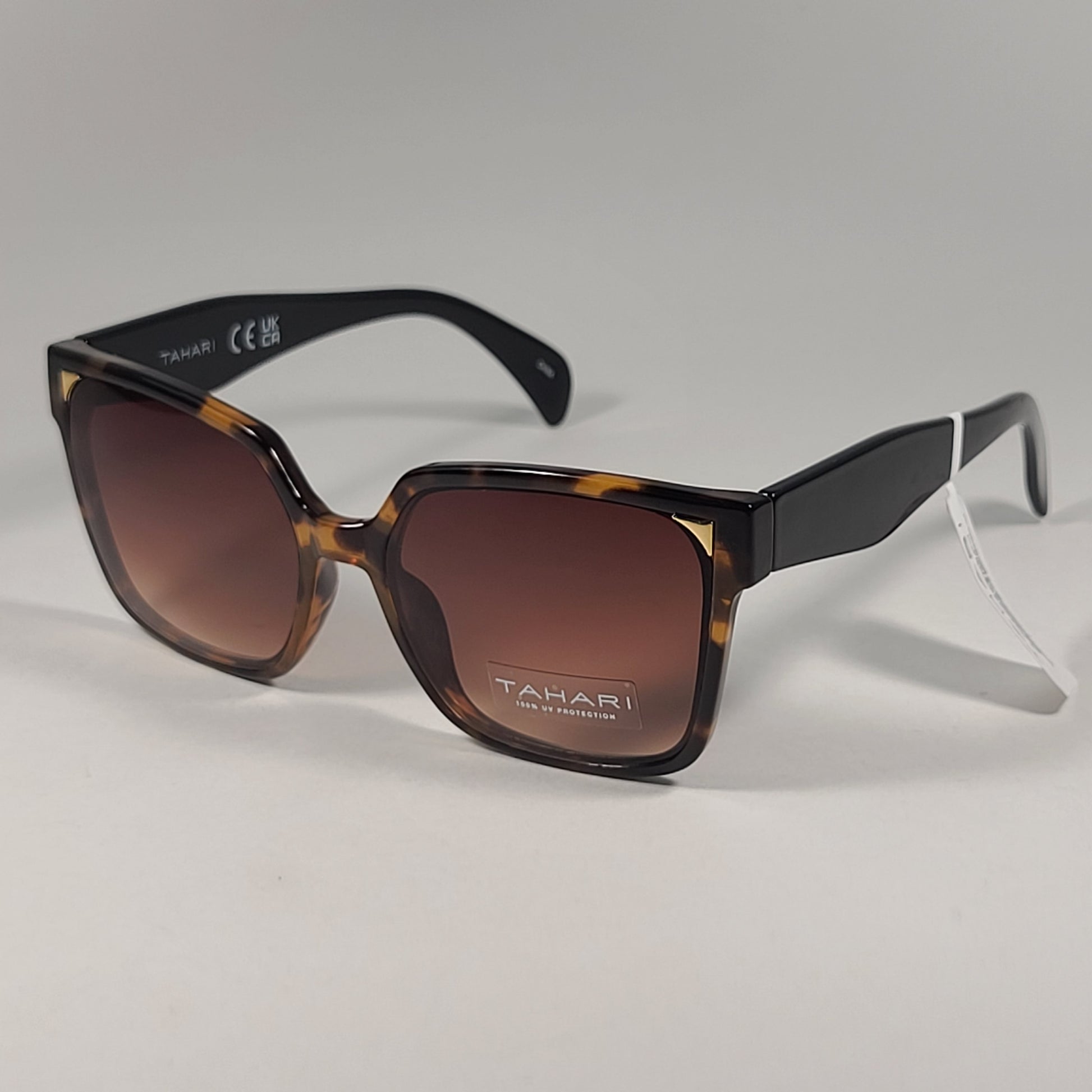 Tahari Designer Sunglasses Tortoise Brown Black Brown Gradient